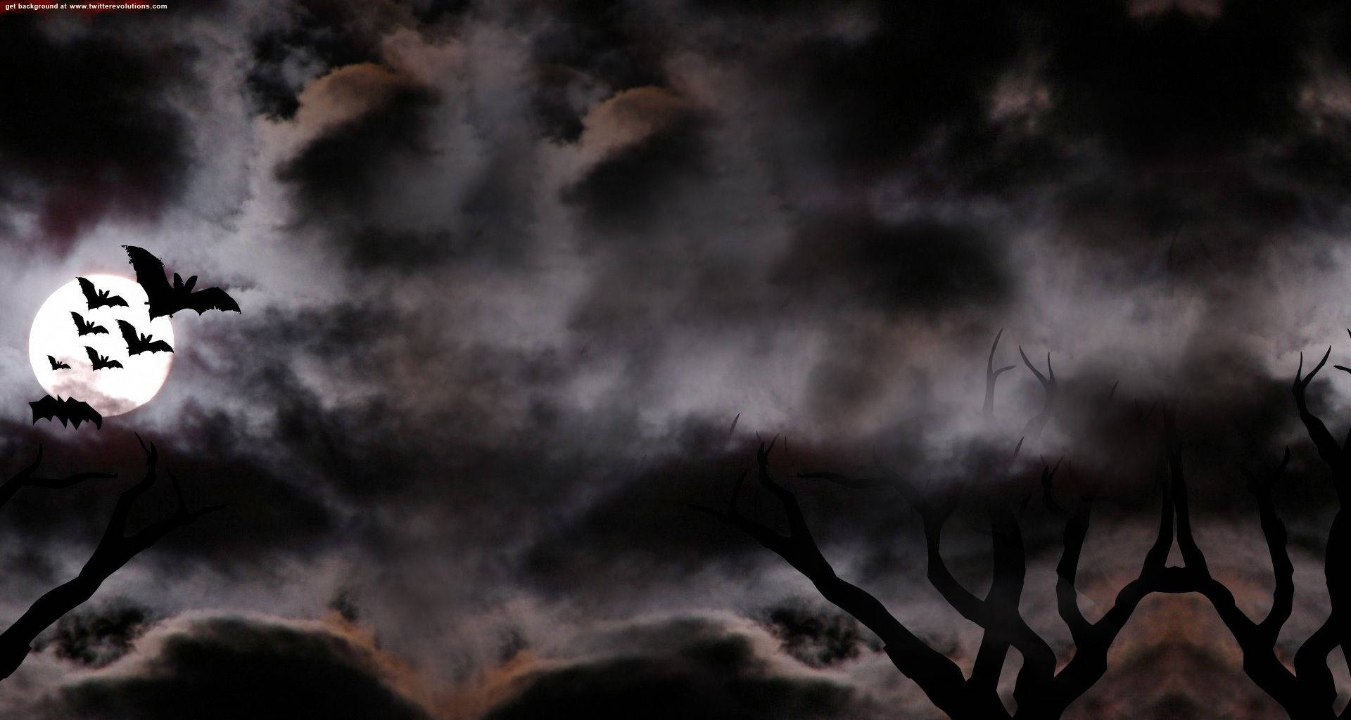 Download Dark Halloween Night Sky Wallpaper