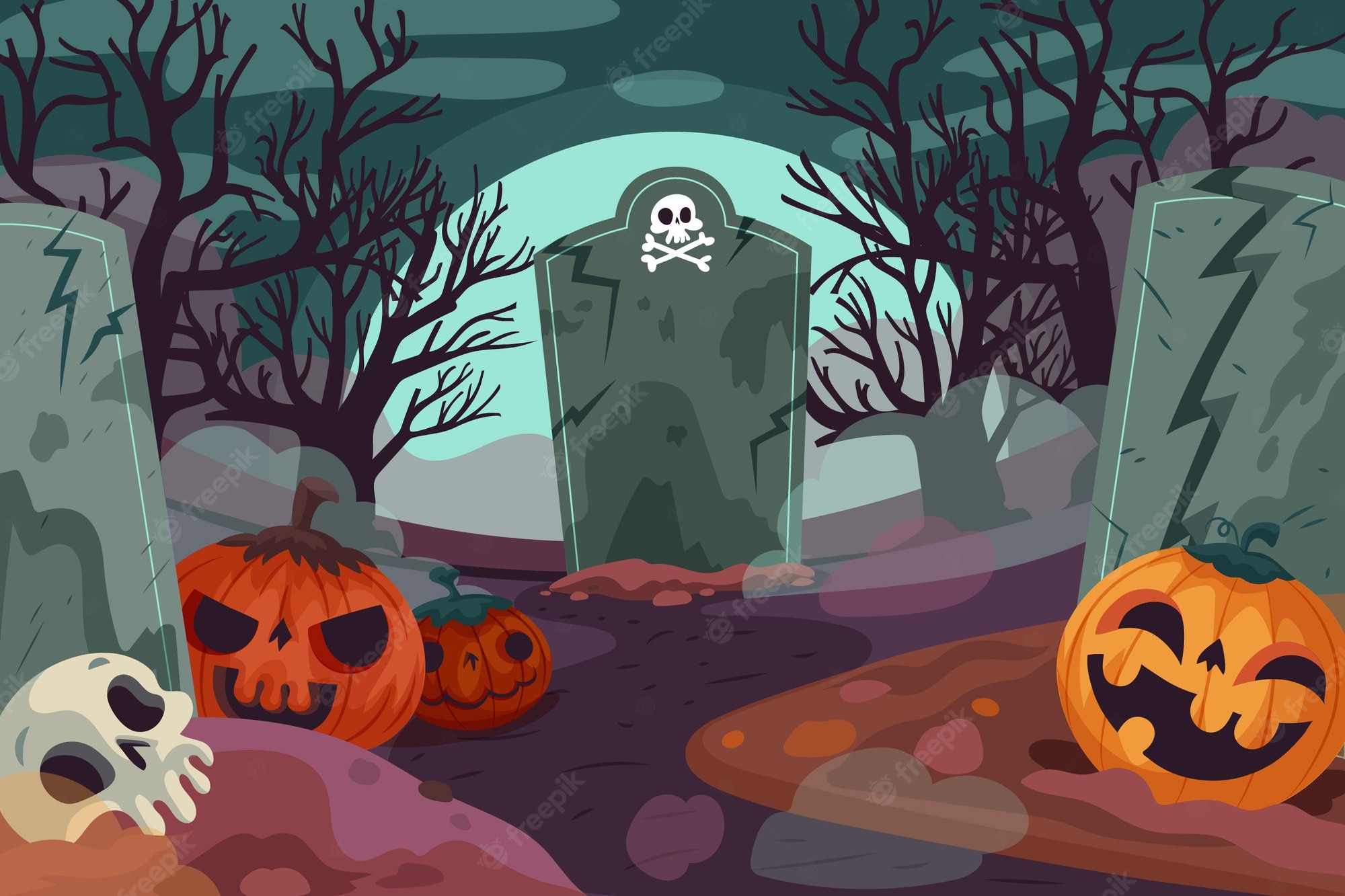 Spooky wallpaper Image. Free Vectors, & PSD