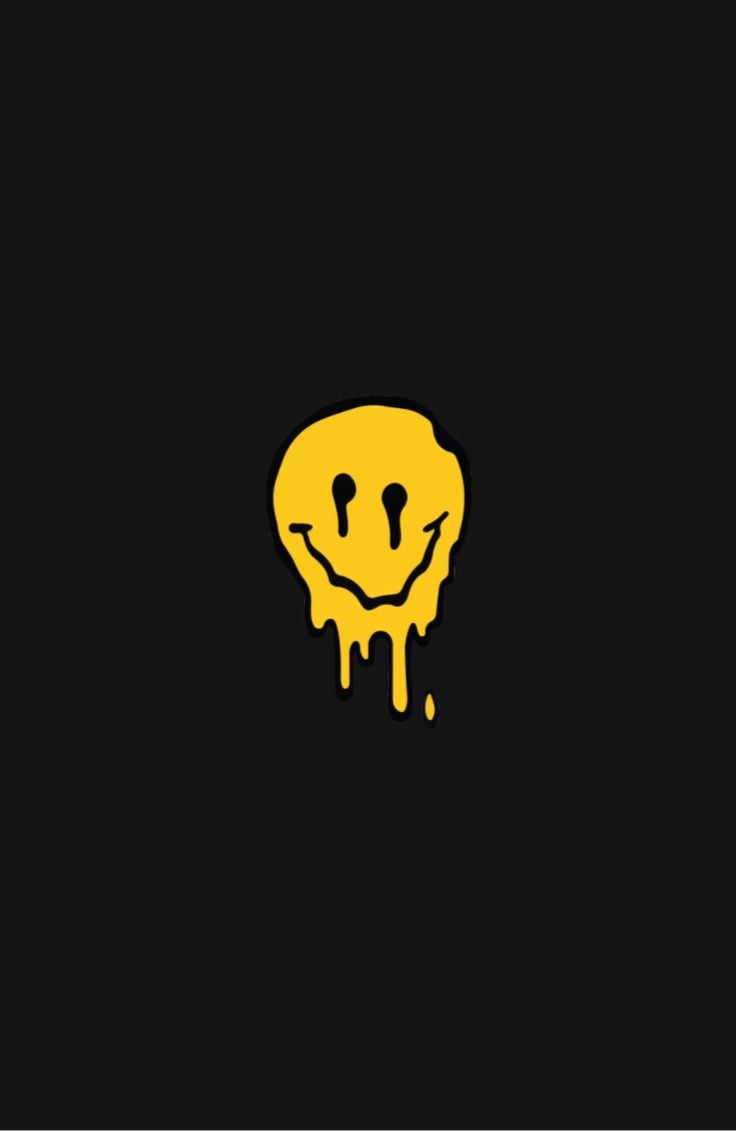 Drippy smiley Wallpaper 4K Cute smiley Melting smiley 10171