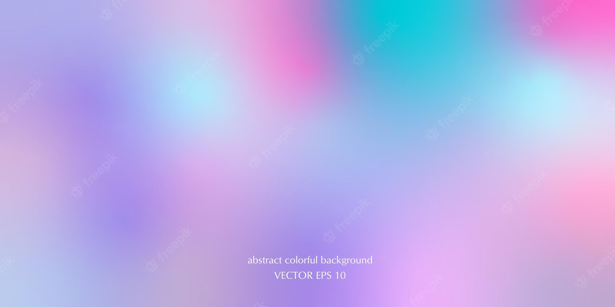 Premium Vector. Vector abstract colorful background blurred gradient pastel colors palette for wallpaper. soft gradient in blue, purple, cyan and pink
