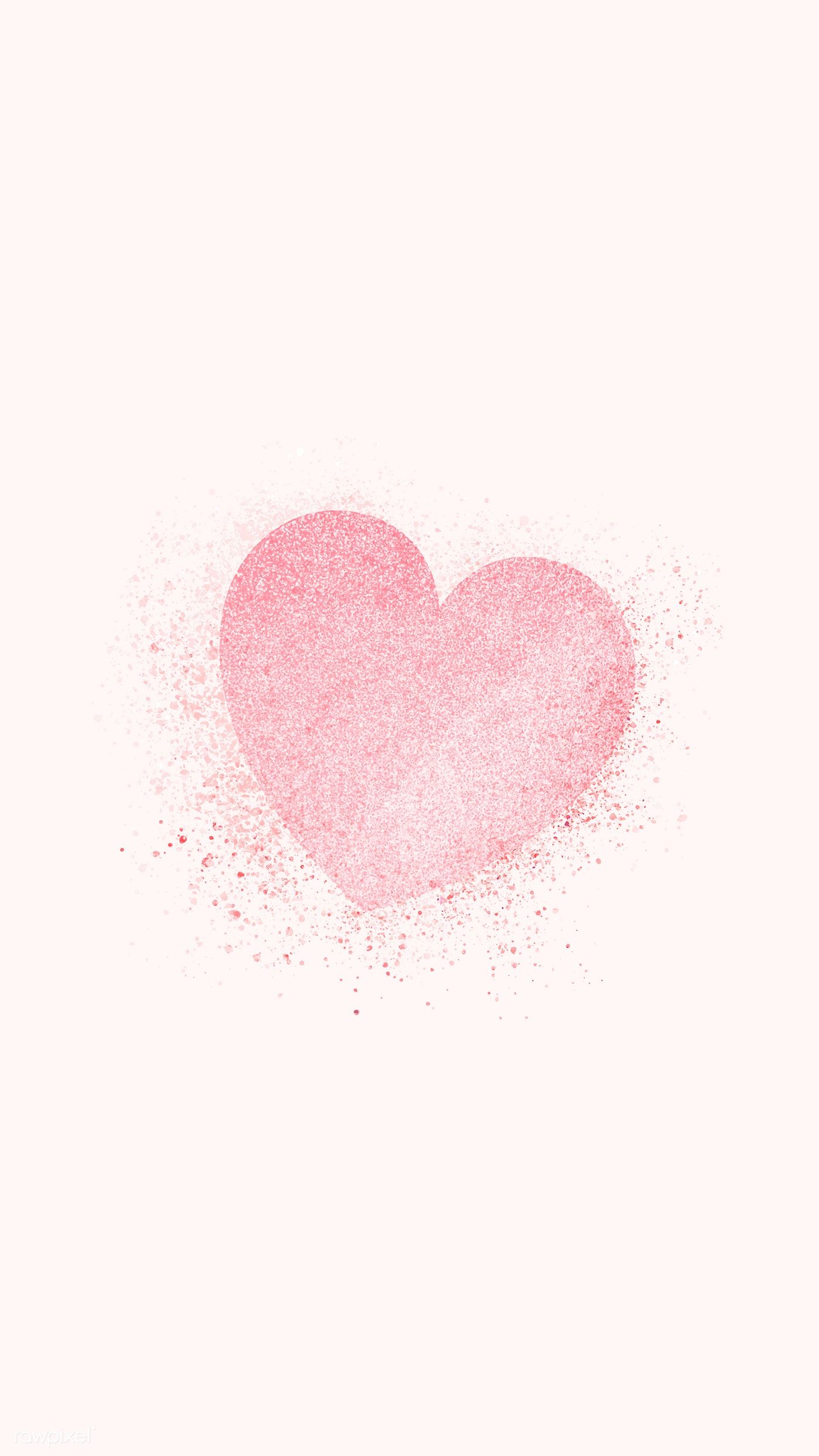 Shimmering valentines pink heart vector. premium image / busbus / Kappy Kappy. Coração aquarela, Papeis de parede delicados, Fundo do coração