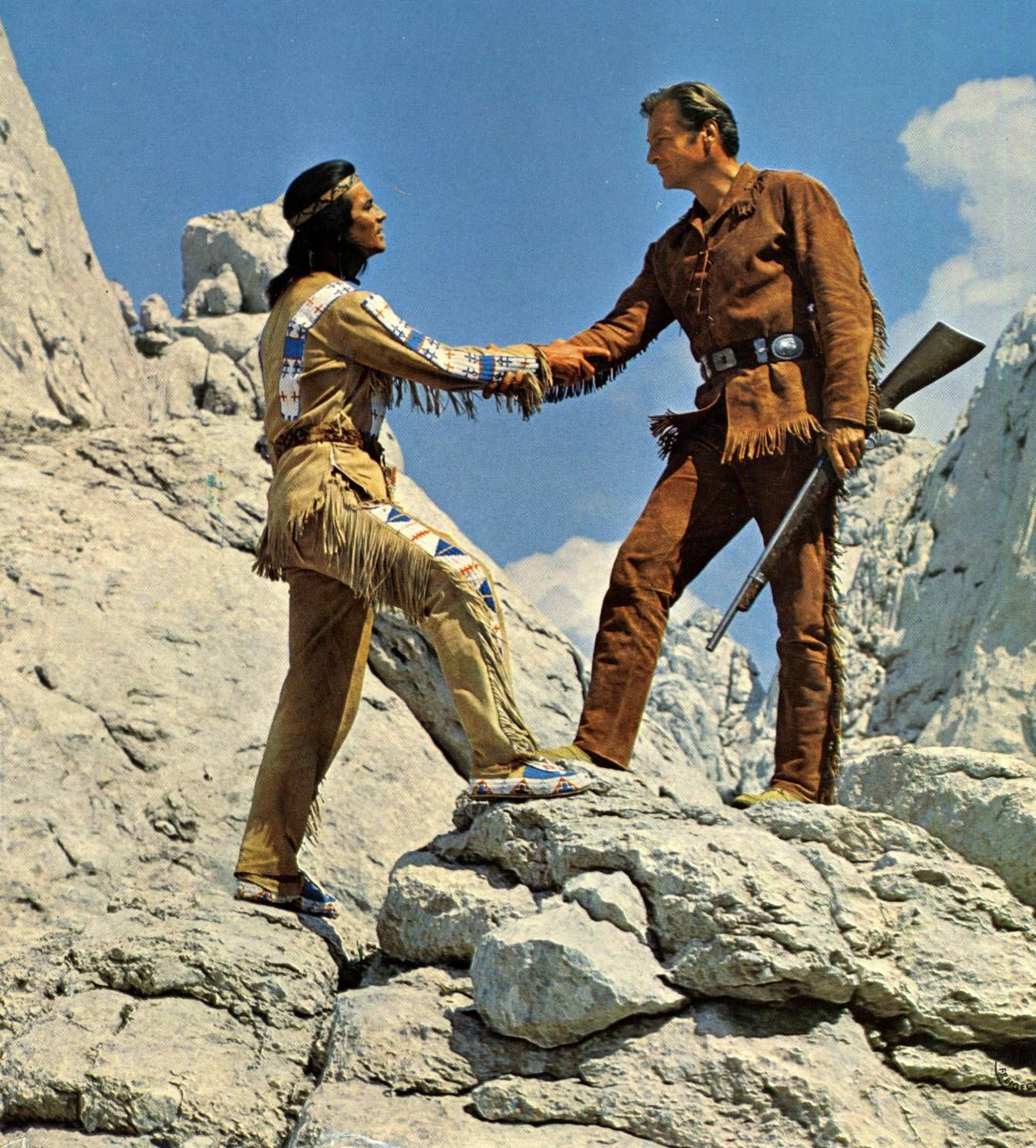 Winnetou. Winnetou und old shatterhand, Pierre brice winnetou, Karl may filme