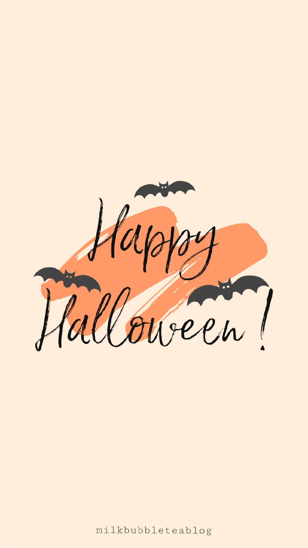 Download Aesthetic Happy Halloween iPhone Wallpaper