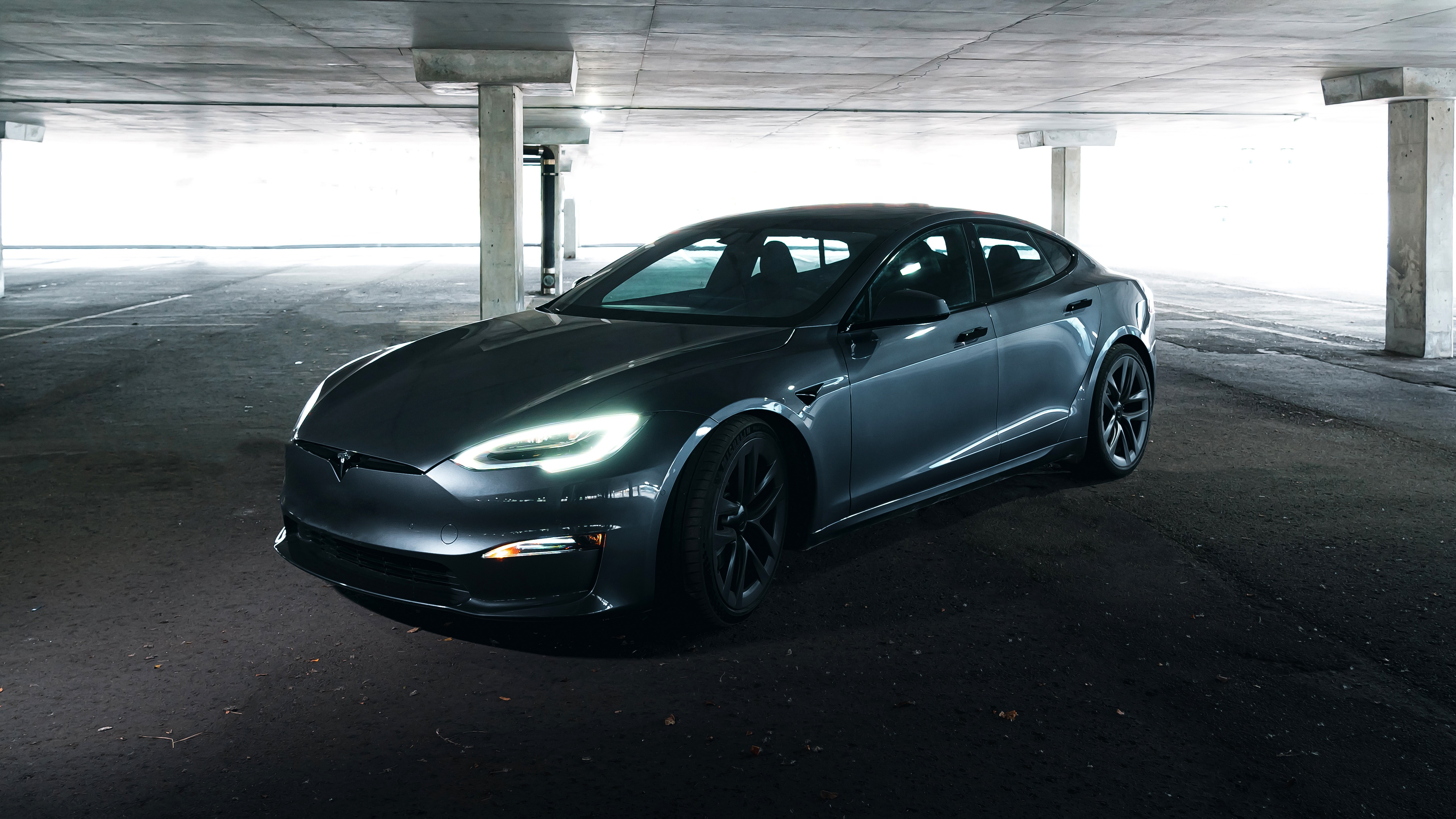 2022 Tesla Model S Plaid 5K Wallpaper. HD Car Wallpaper