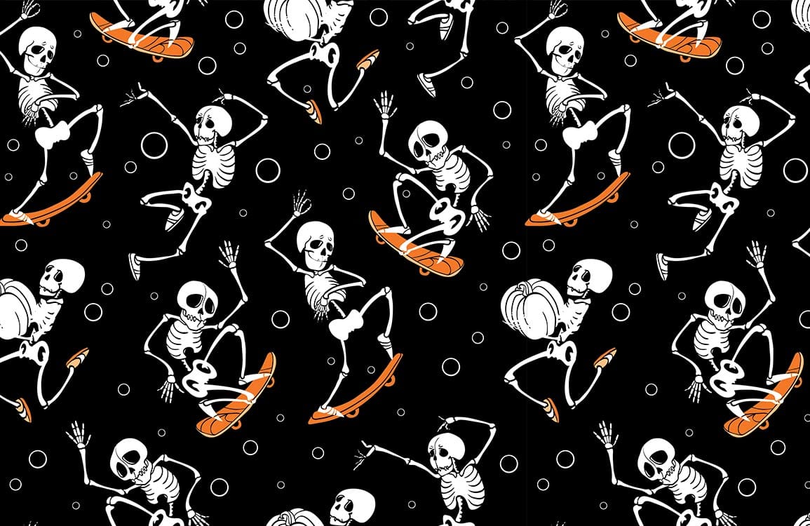 Dancing Skeleton Mural Wallpaper. Ever Wallpaper UK