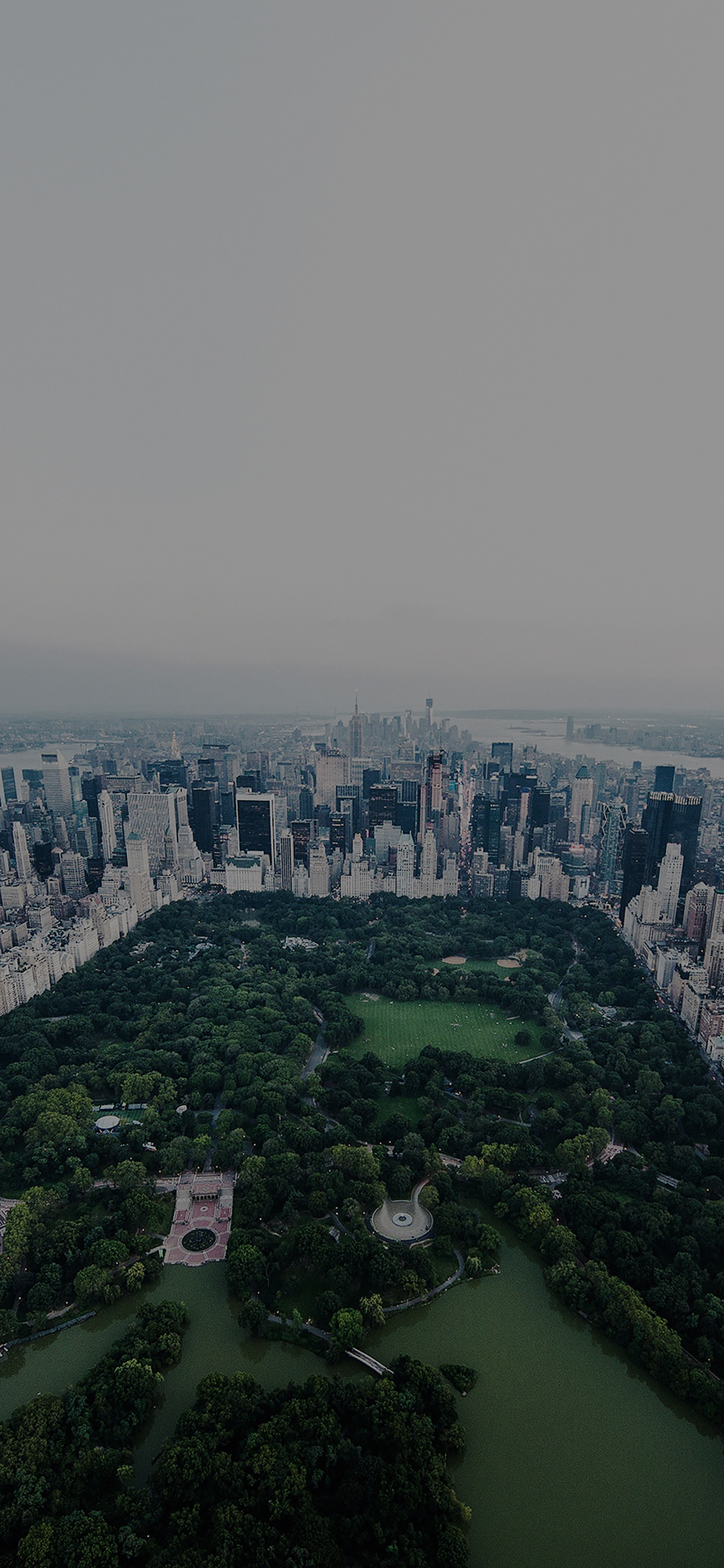 new york dark central park skyview nature city