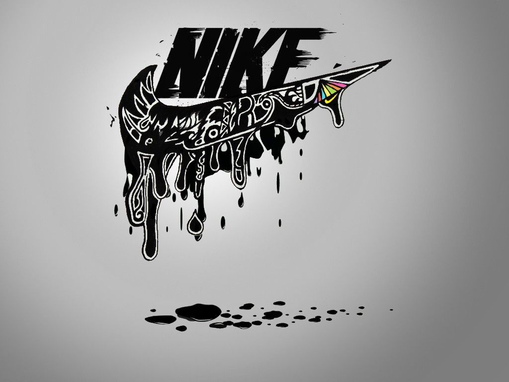 NIKE logo dripping, #Nike, Nike, ink, Gangsta. ? logo, Nike logo, Nike