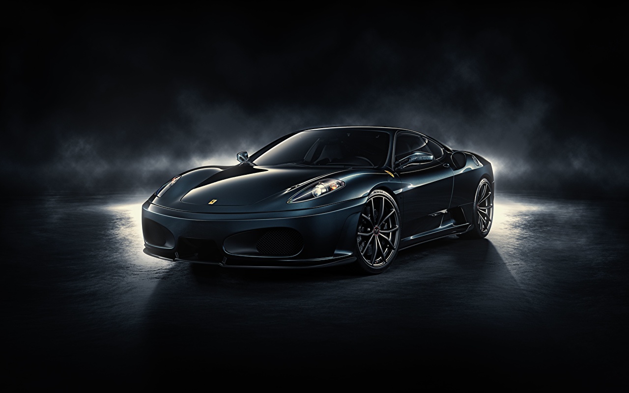 Picture Ferrari F Midnight Black Luxury Cars