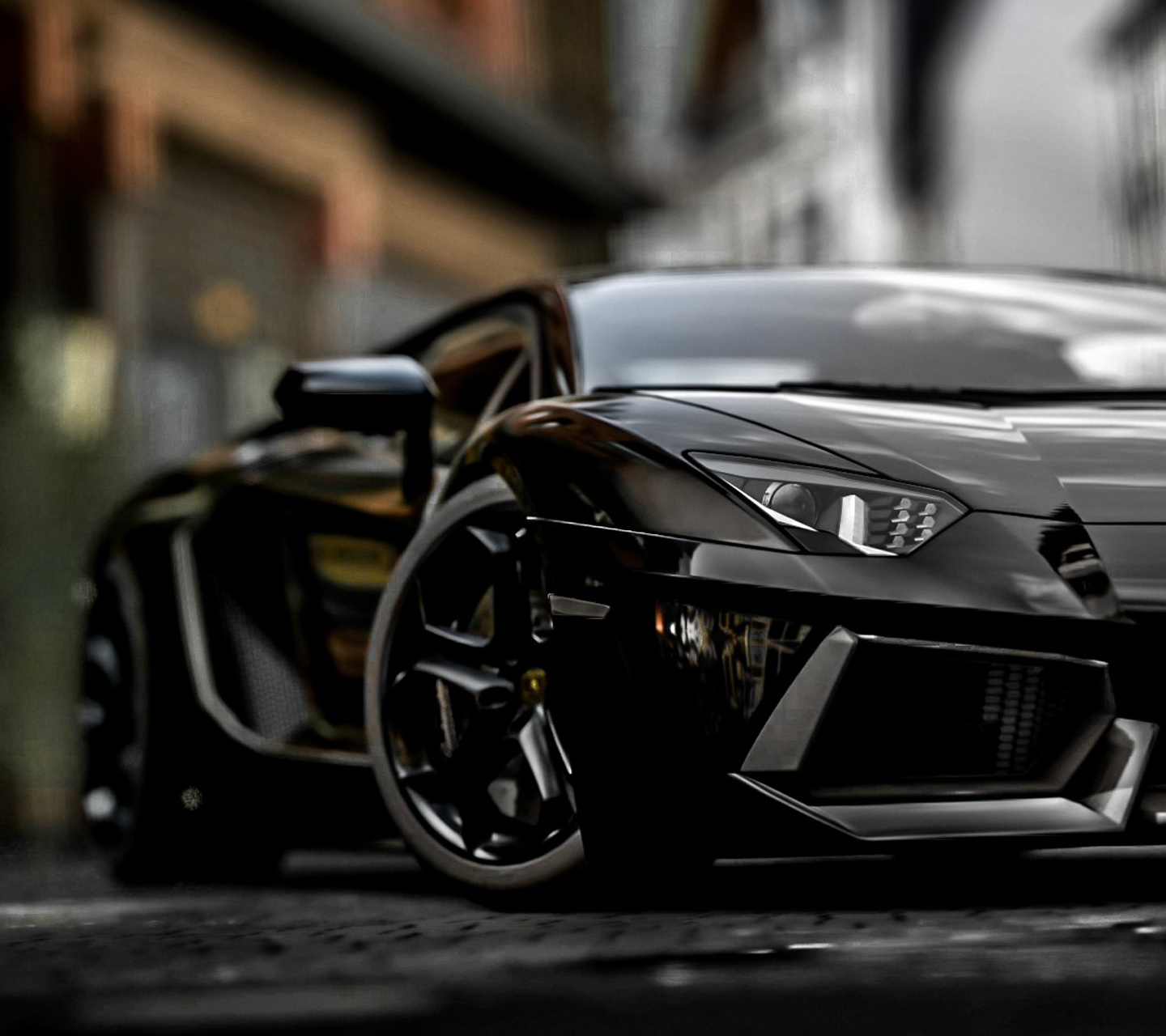 Black sports car Wallpaper Download