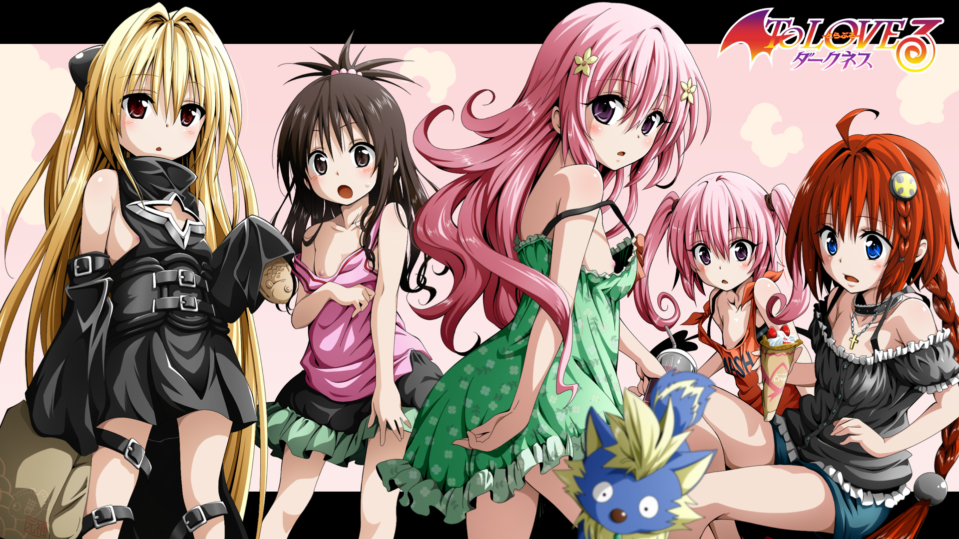 golden, Darkness, Kurosaki, Mea, Momo, Velia, Deviluke, Nana, Asta, Deviluke, Nipple, Slip, Nipples, To, Love, Ru, To, Love, Ru, Darkness, Toshi5765, Yuuki, Mikan Wallpaper HD / Desktop and Mobile Background