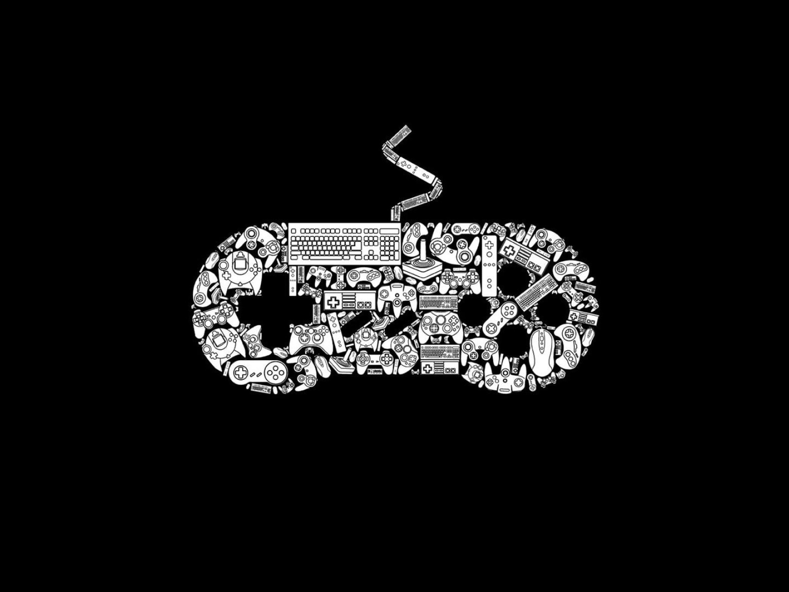 Wallpaper Controller Snes Nintendo Bw Black Hd, Video Game • Wallpaper For You