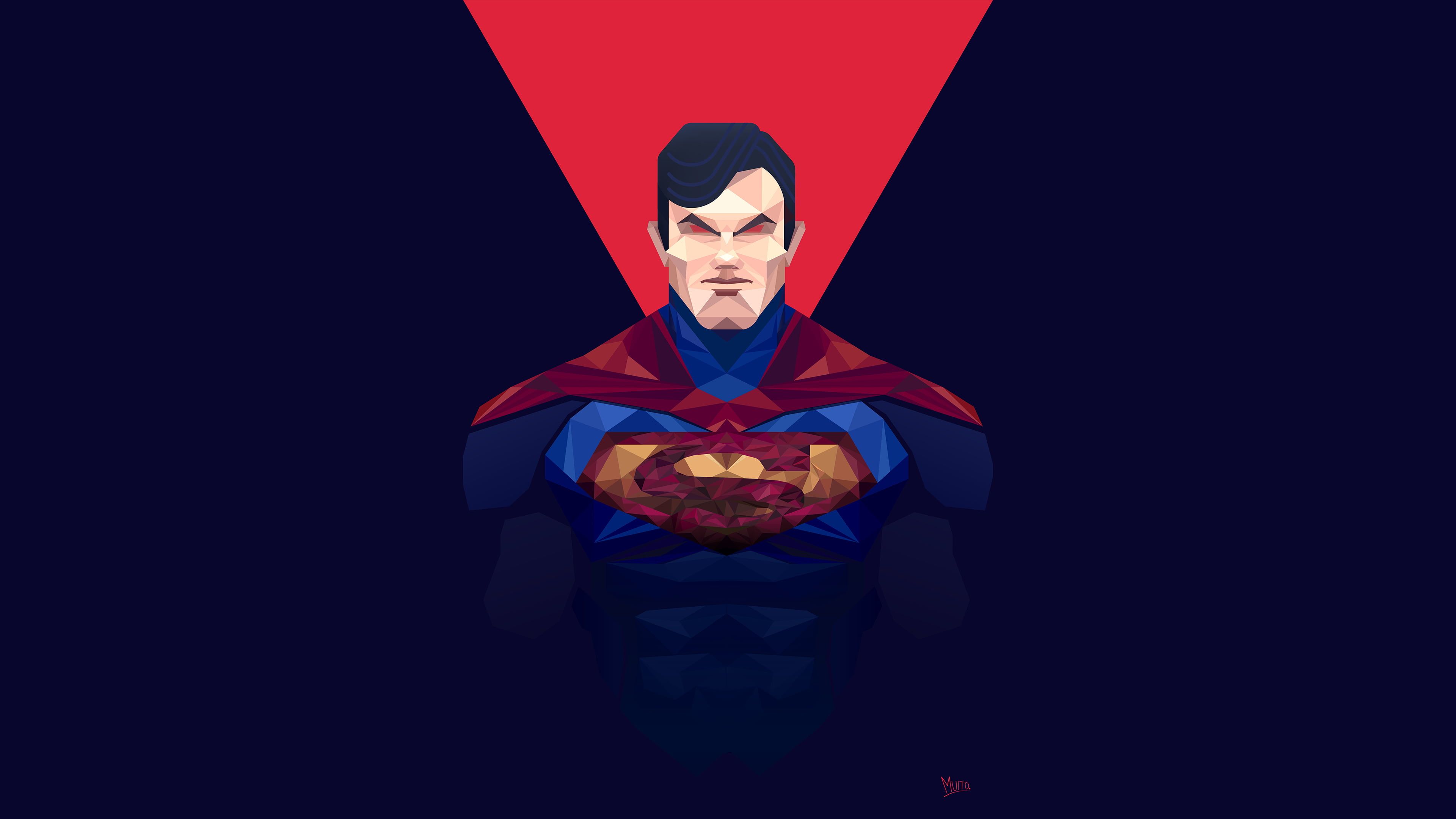 minimalism Superman Man of Steel #superhero #cape low poly K #wallpaper #hdwallpaper #deskto. Superman man of steel, Superman wallpaper, Man of steel wallpaper