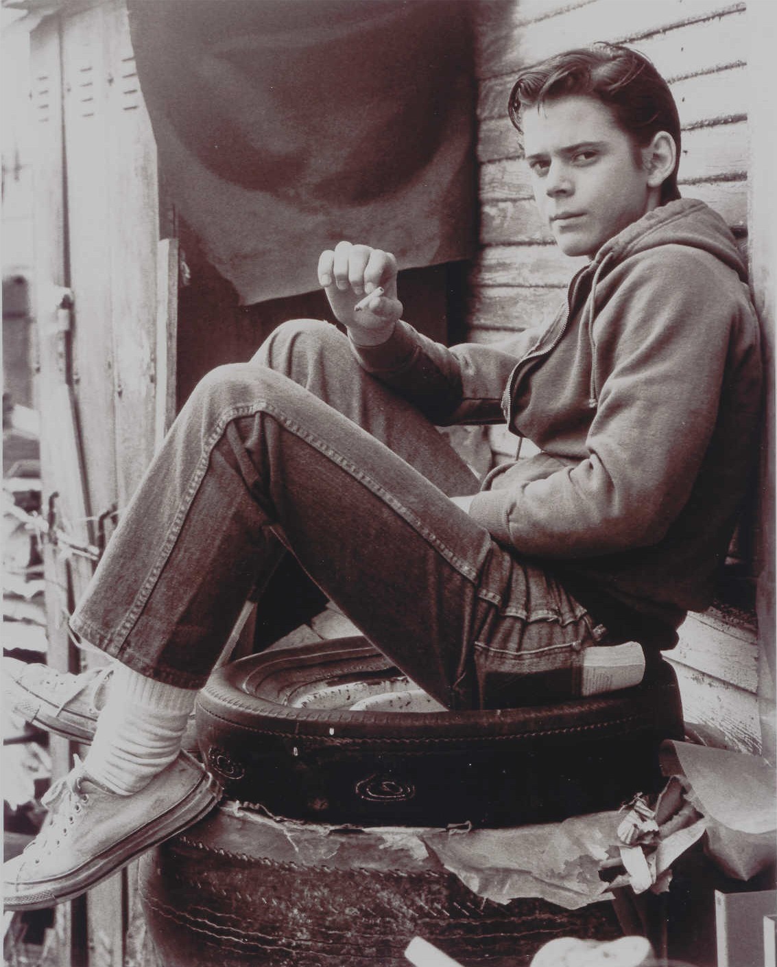 C. Thomas Howell as Ponyboy Curtis Outsiders Photo