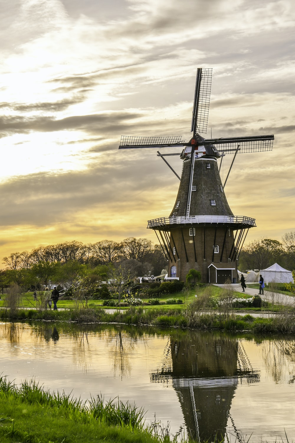 Dutch Windmill Picture. Download Free Image