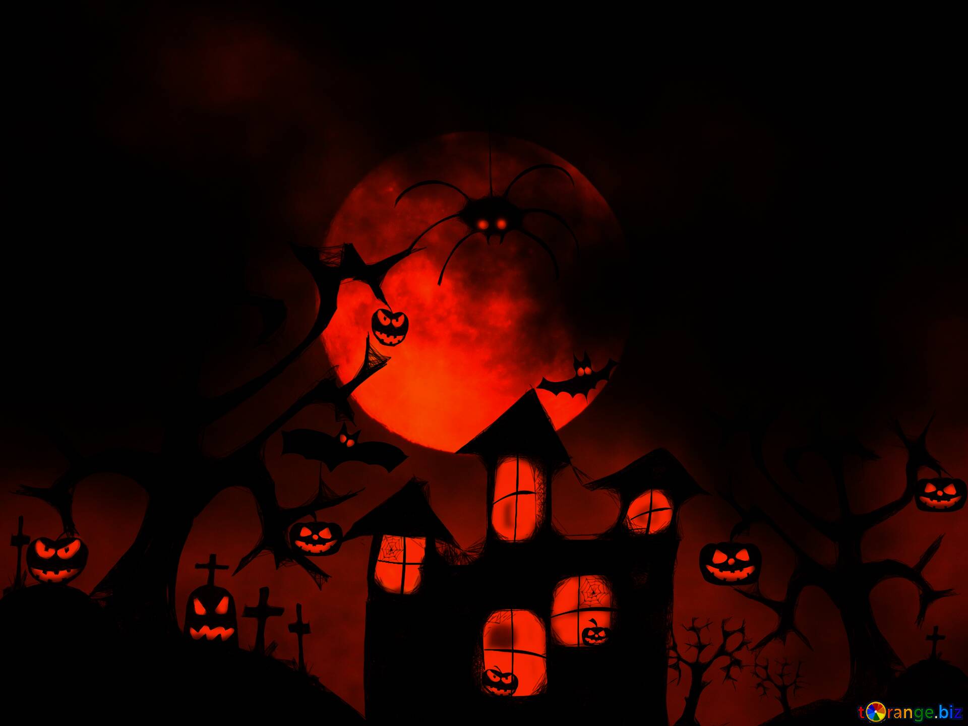 Halloween Dark Desktop Wallpapers - Wallpaper Cave
