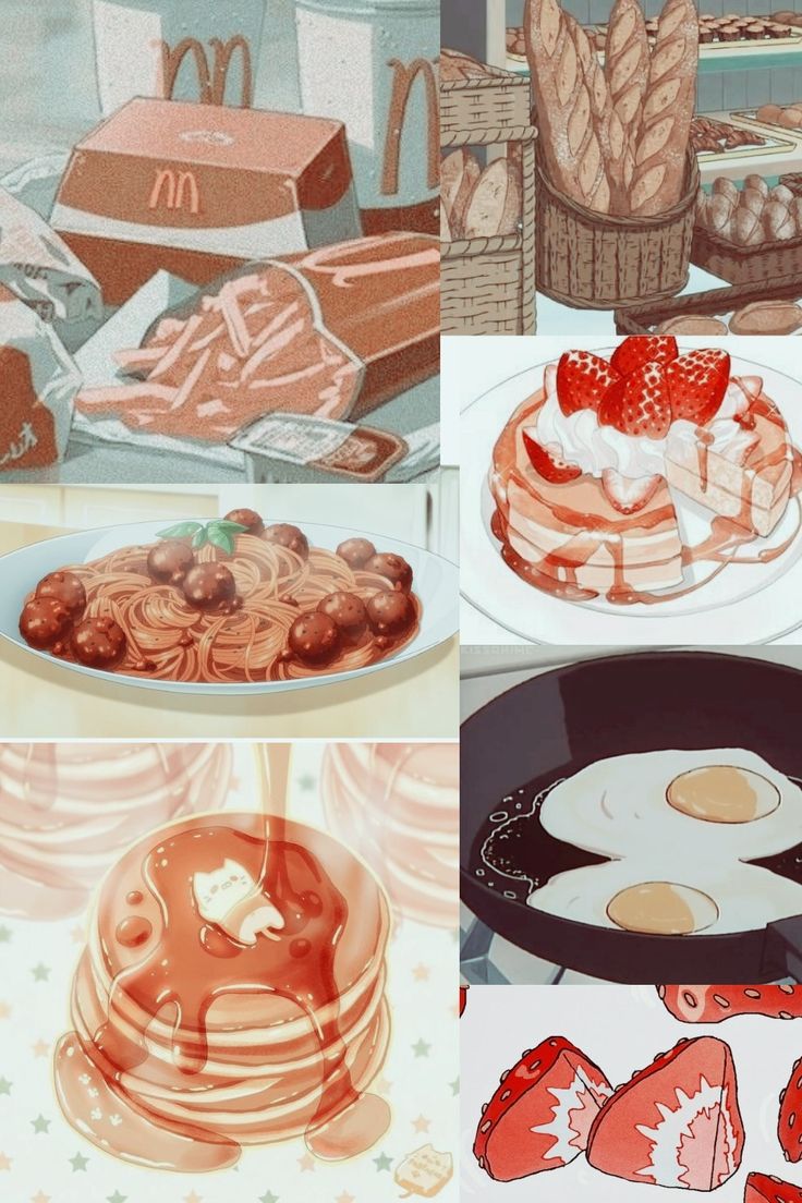 aesthetic anime food wallpaper ♡. Aesthetic anime, Cute anime wallpaper, Anime
