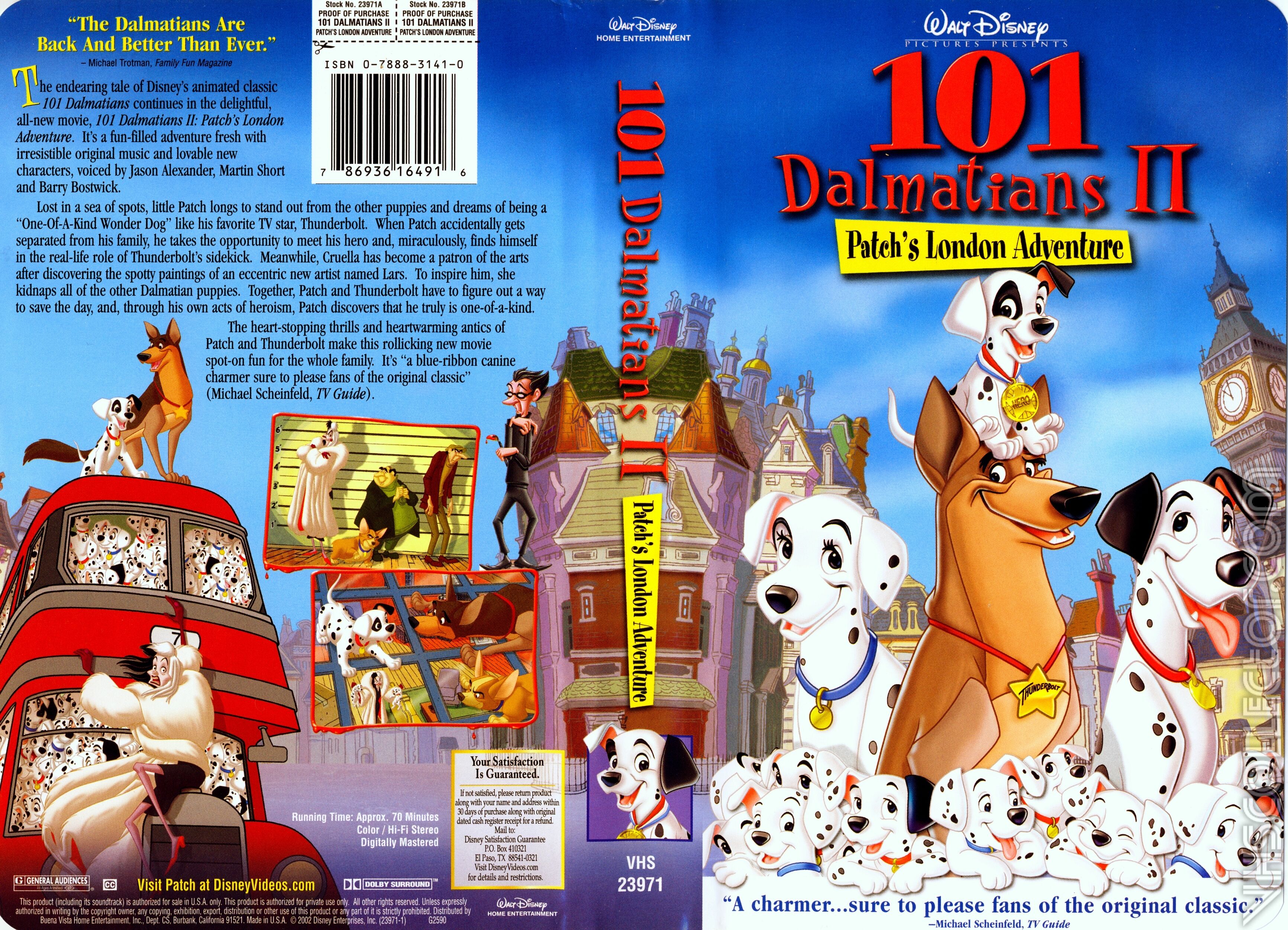 Dalmatians II: Patch's London Adventure VHS 2003. Vhs and DVD Credits