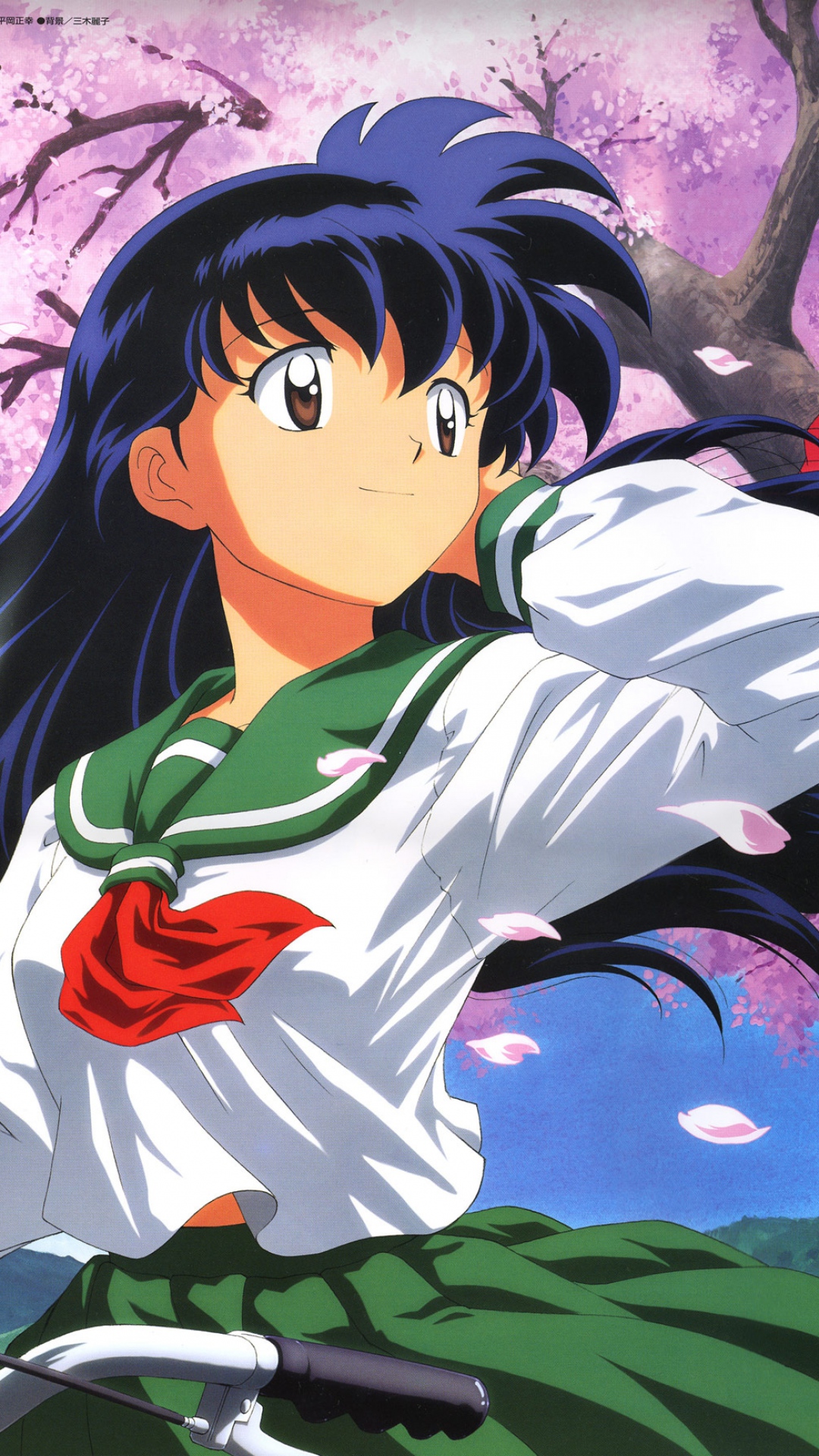 Download Wallpaper 1080x1920 Higurashi kagome inuyasha, Girls