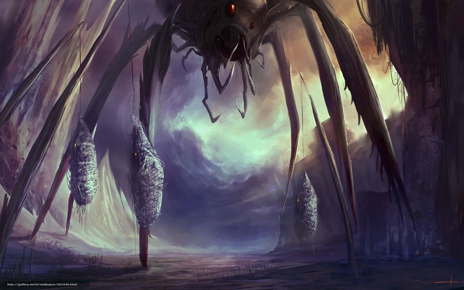 Giant Spider Wallpaper