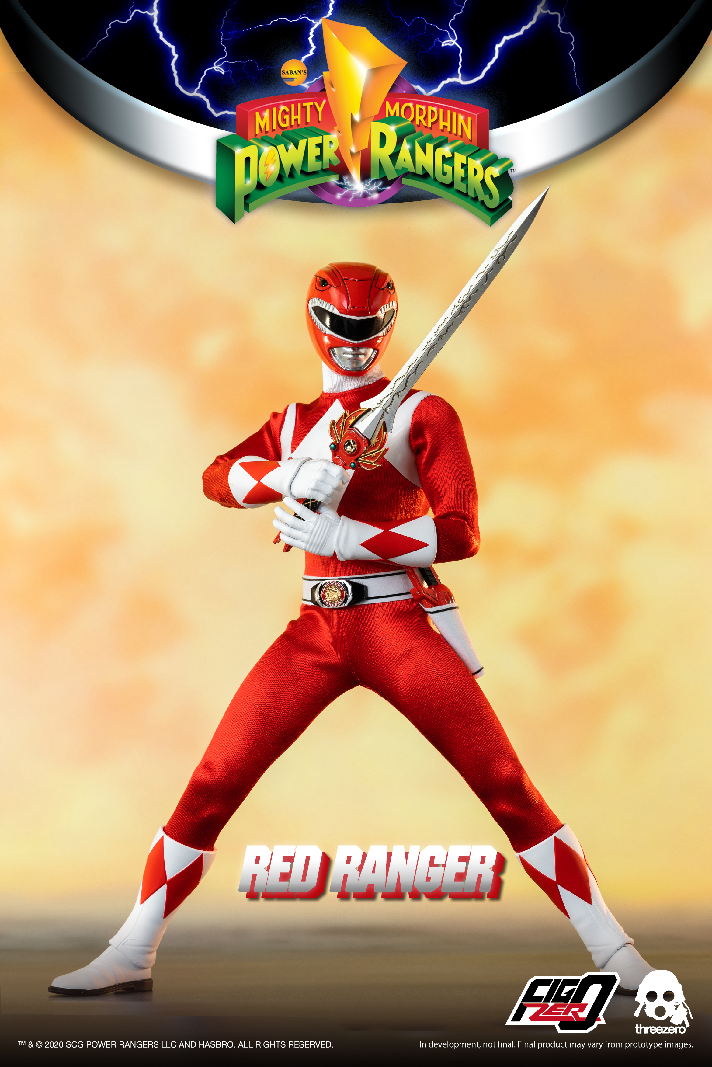 ThreeZero Mighty Morphin Power Rangers RED RANGER 6 Scale
