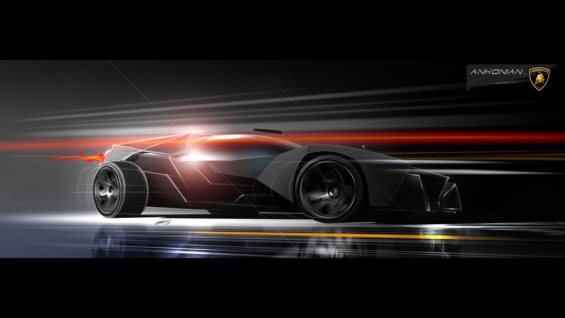 Lamborghini Ankonian Concept On HD Wallpaper Rom -> Lamborghini WallpaperBackgr. Lamborghini Ankonian, Lamborghini Concept, Concept Design