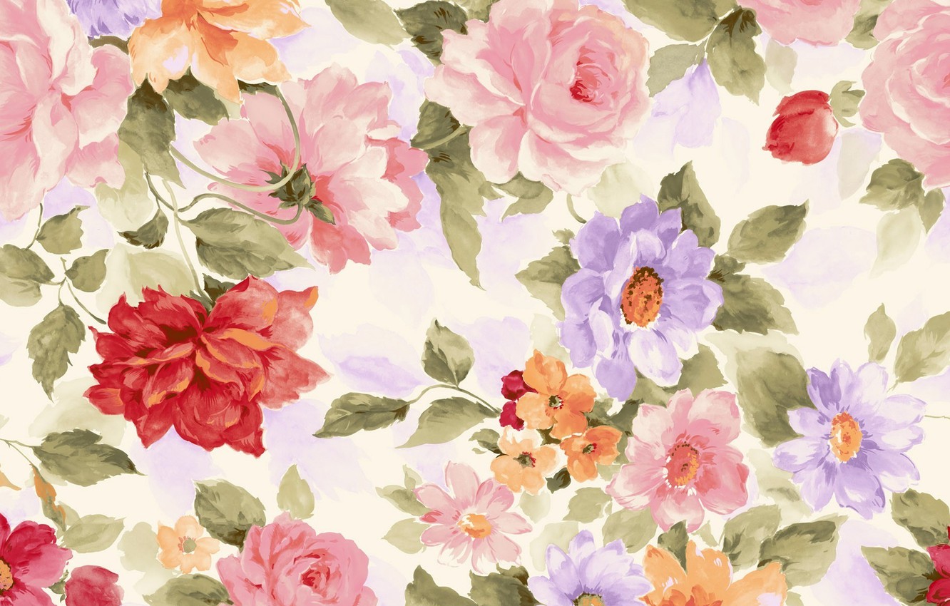 Wallpaper flowers, paint, picture, texture, petals, watercolor image for desktop, section живопись