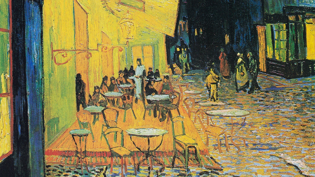 Café Terrace At Night Van Gogh Image Wallpaper