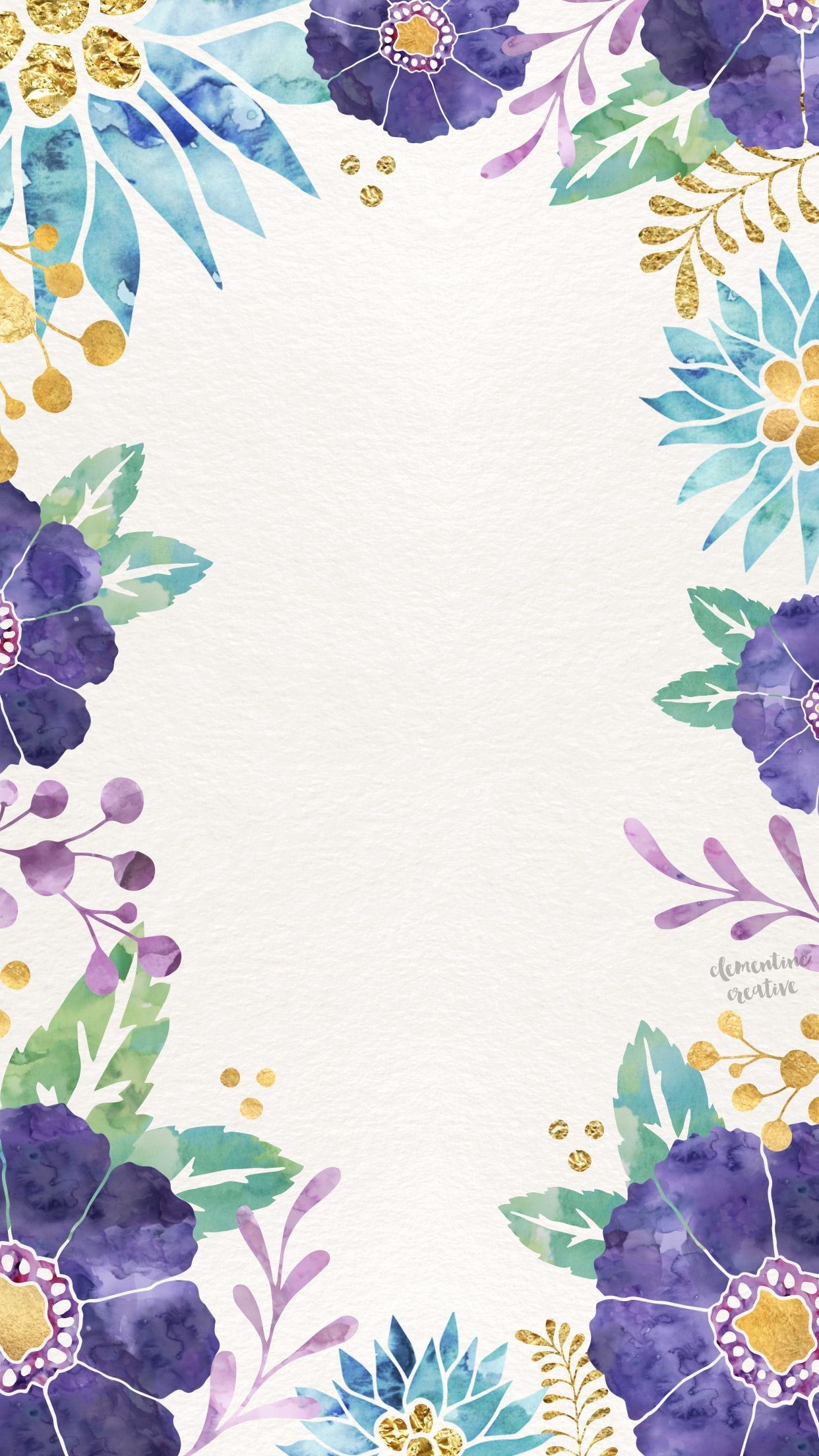 Watercolor Floral Wallpaper