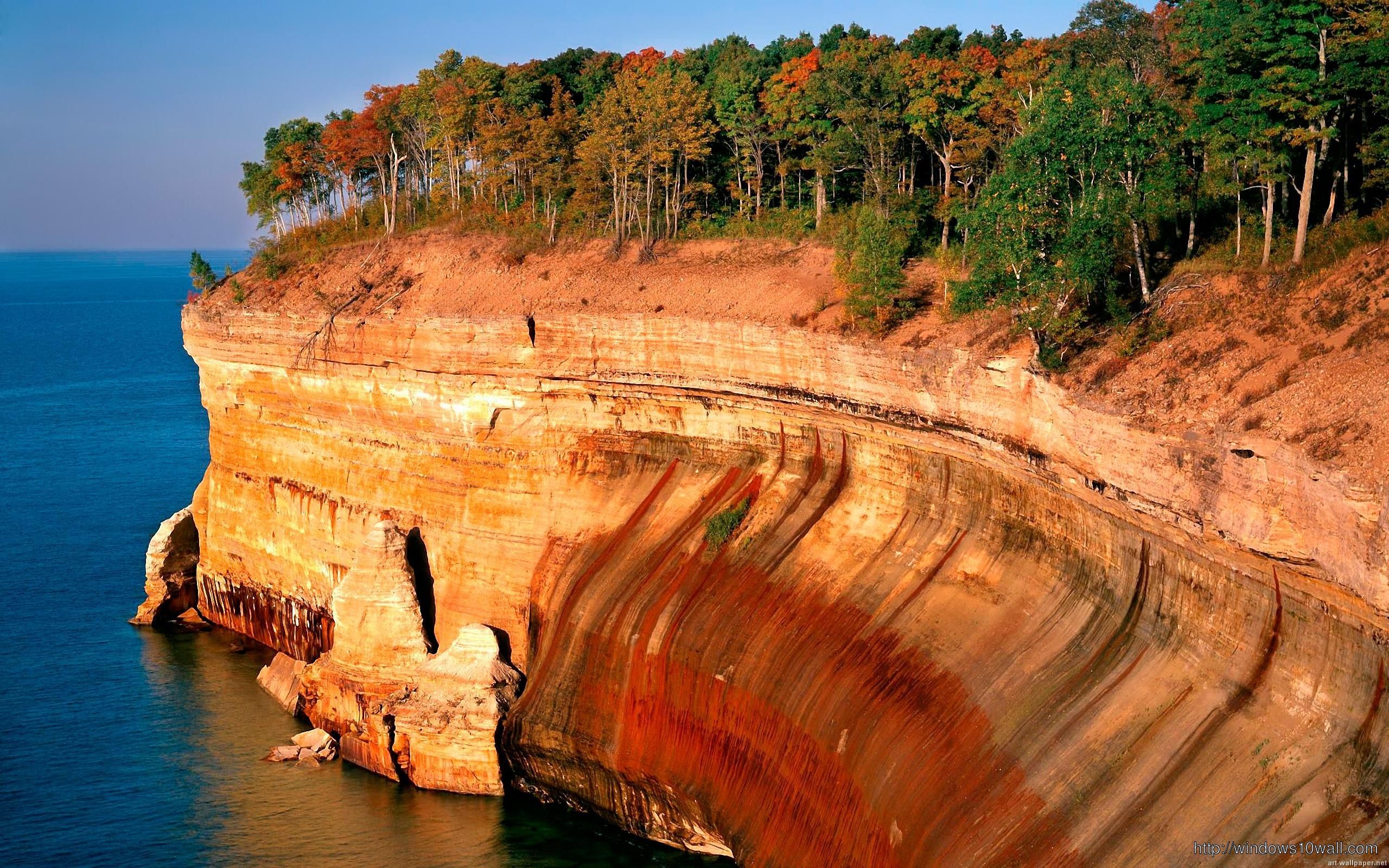 Nature Cliff HD For PC Wallpaper