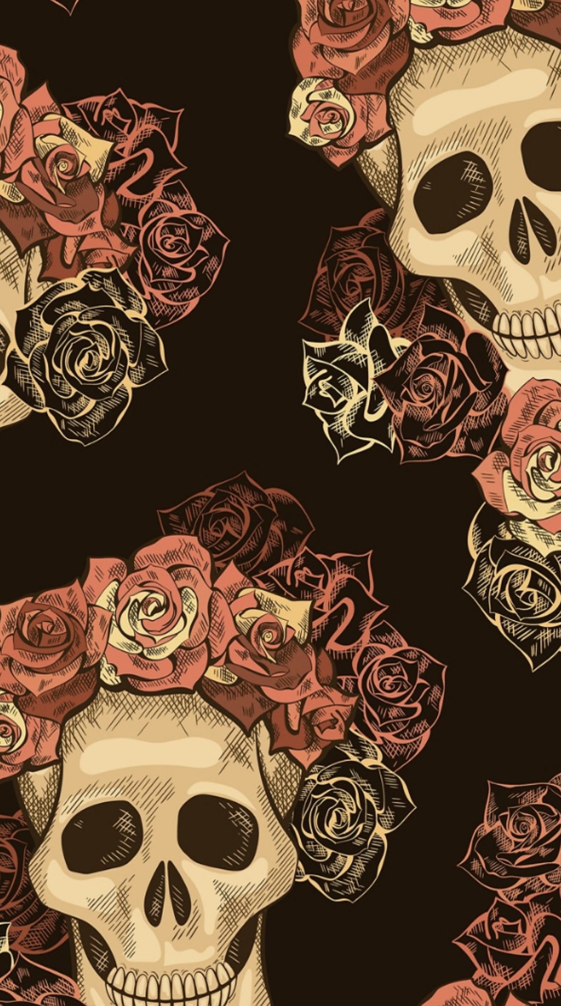 Skulls wallpaper. Skull wallpaper, Witchy wallpaper, Batman wallpaper iphone