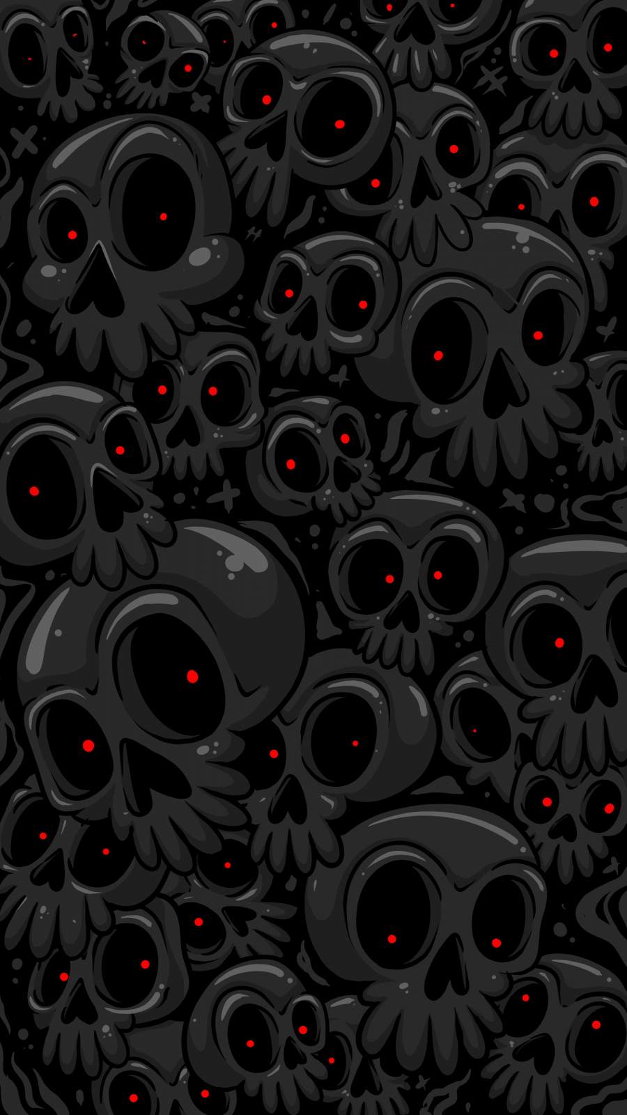 Ghost Skulls Halloween Night Wallpaper, iPhone Wallpaper