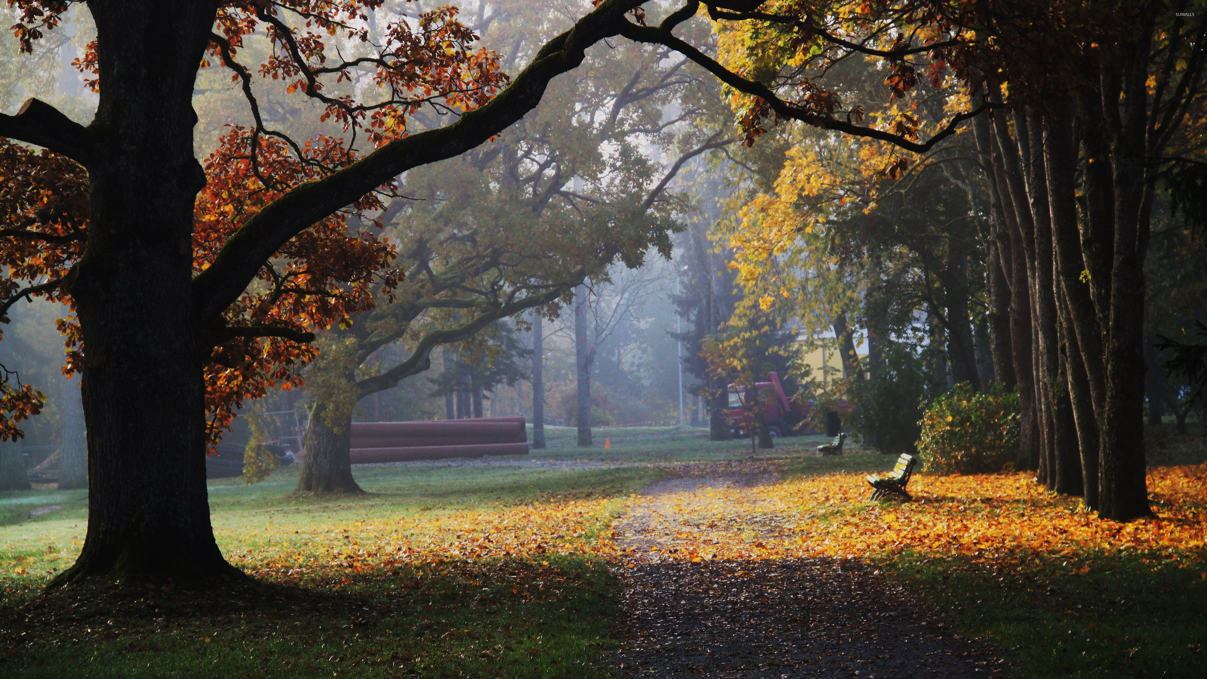 Autumn Garden Wallpaper