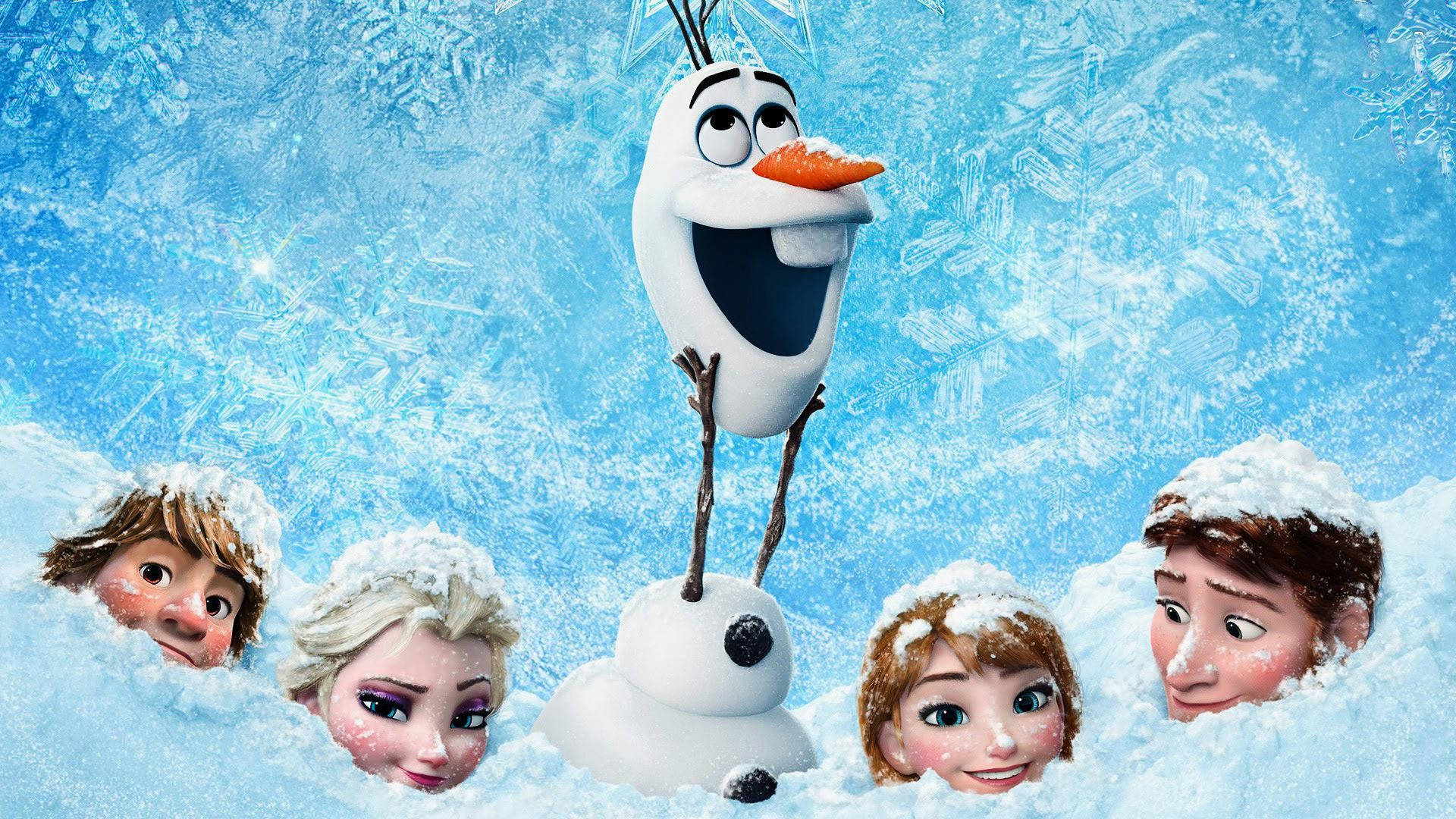 Download Olaf And The Frozen Gang Wallpaper