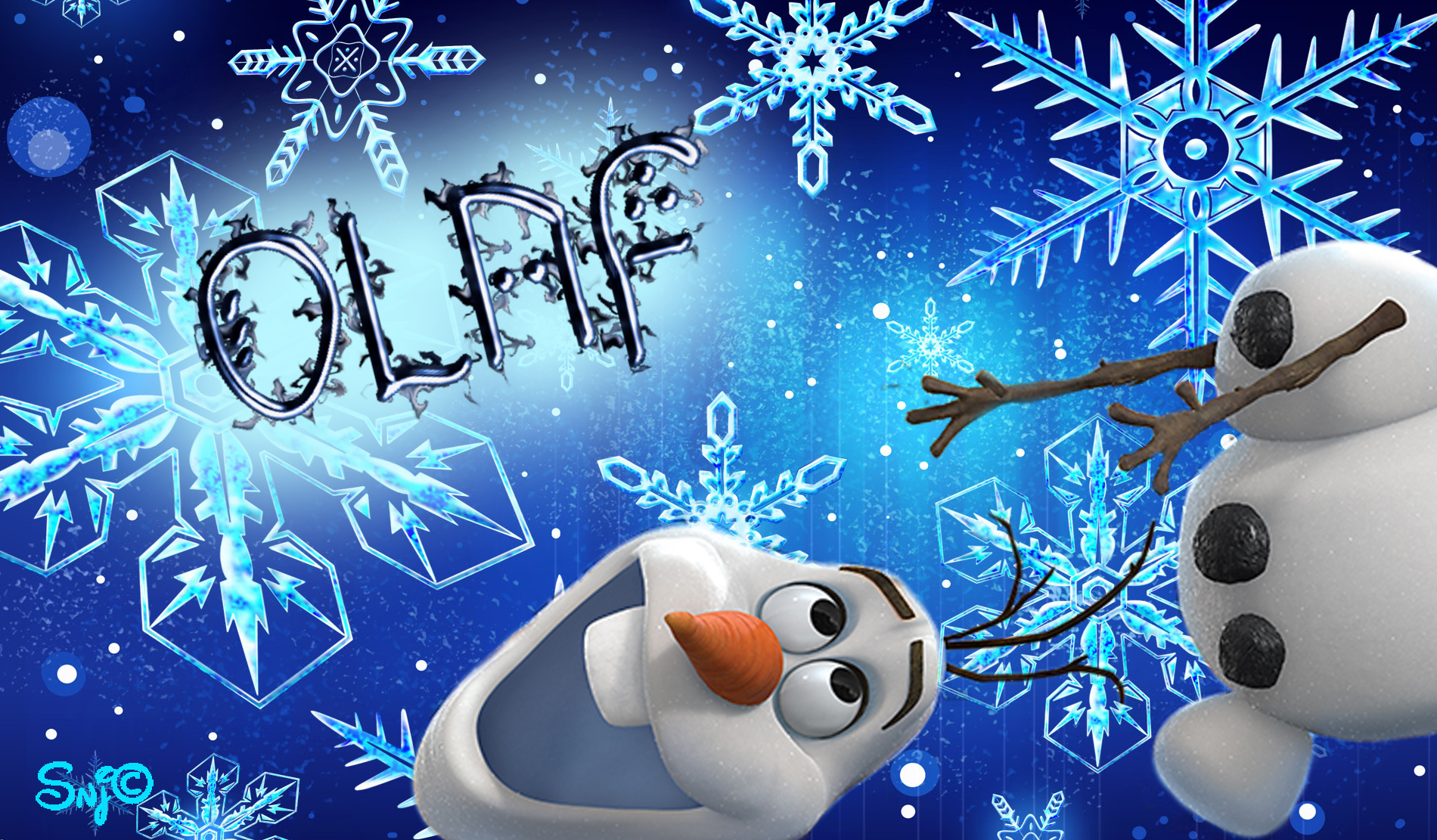 Olaf Attack Wallpaper By Snappette Smurfette. Smurfette, Olaf, Wallpaper