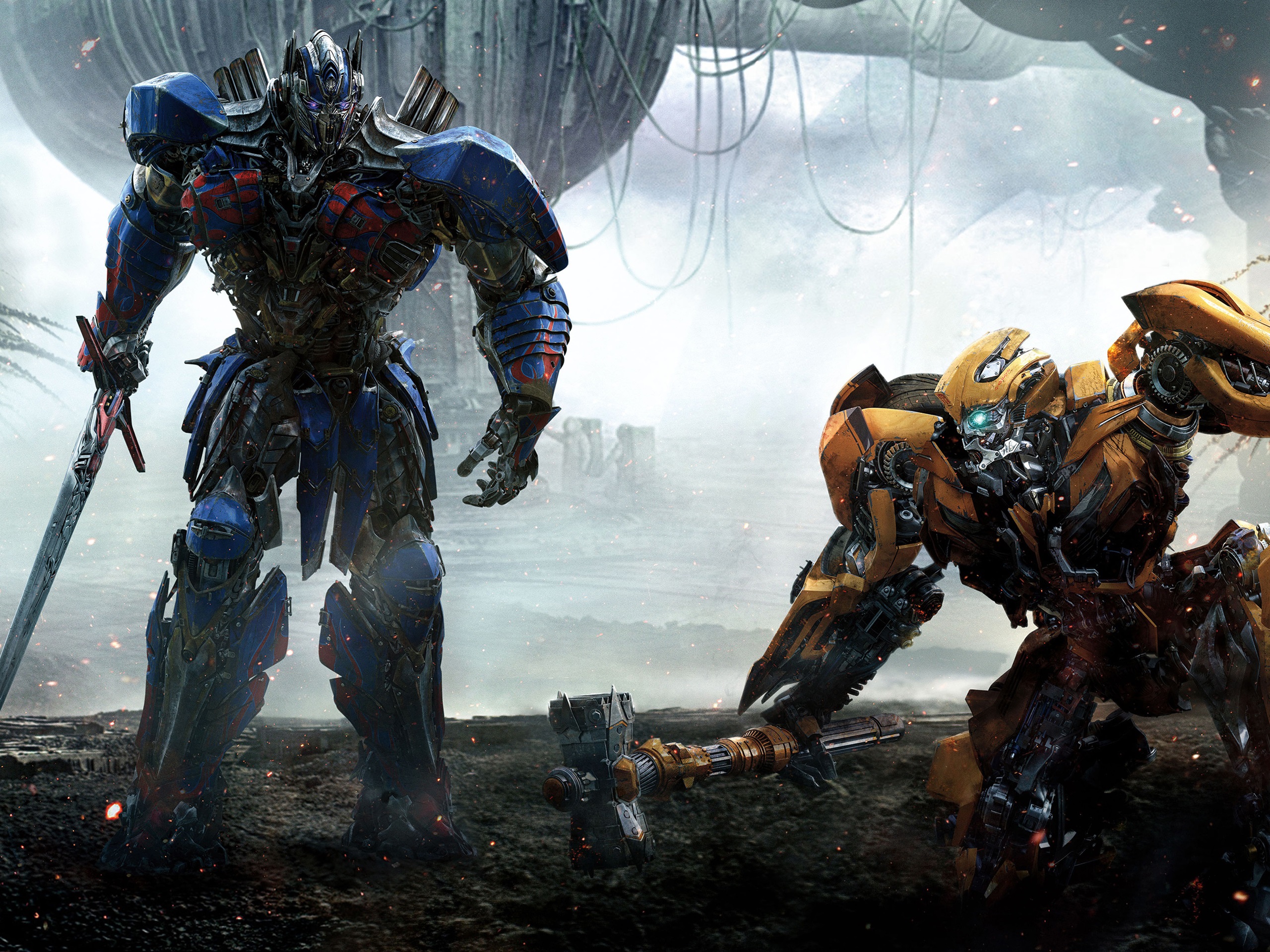 Wallpaper Transformers 5, Optimus Prime and Bumblebee 3840x2160 UHD 4K Picture, Image