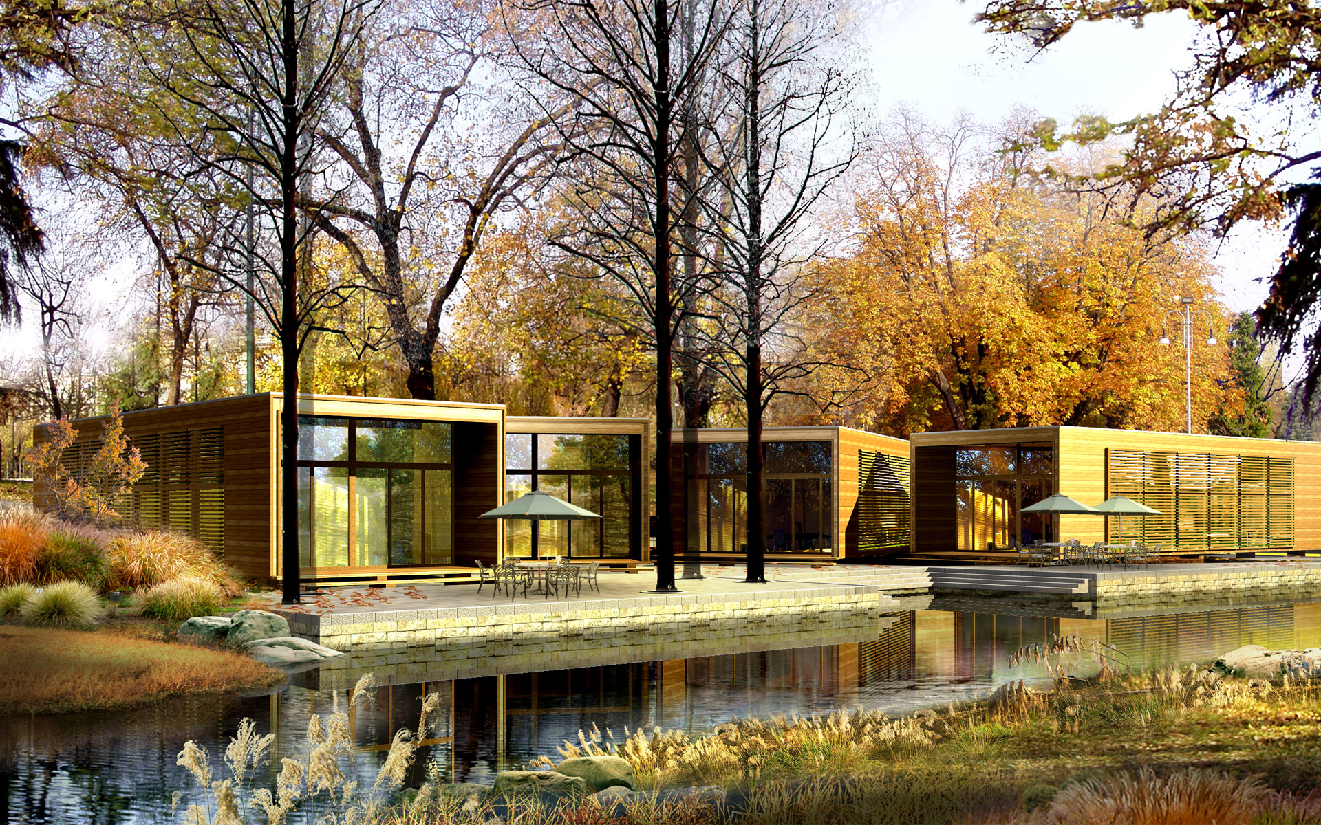 Architecture desktop PC and Mac wallpaper