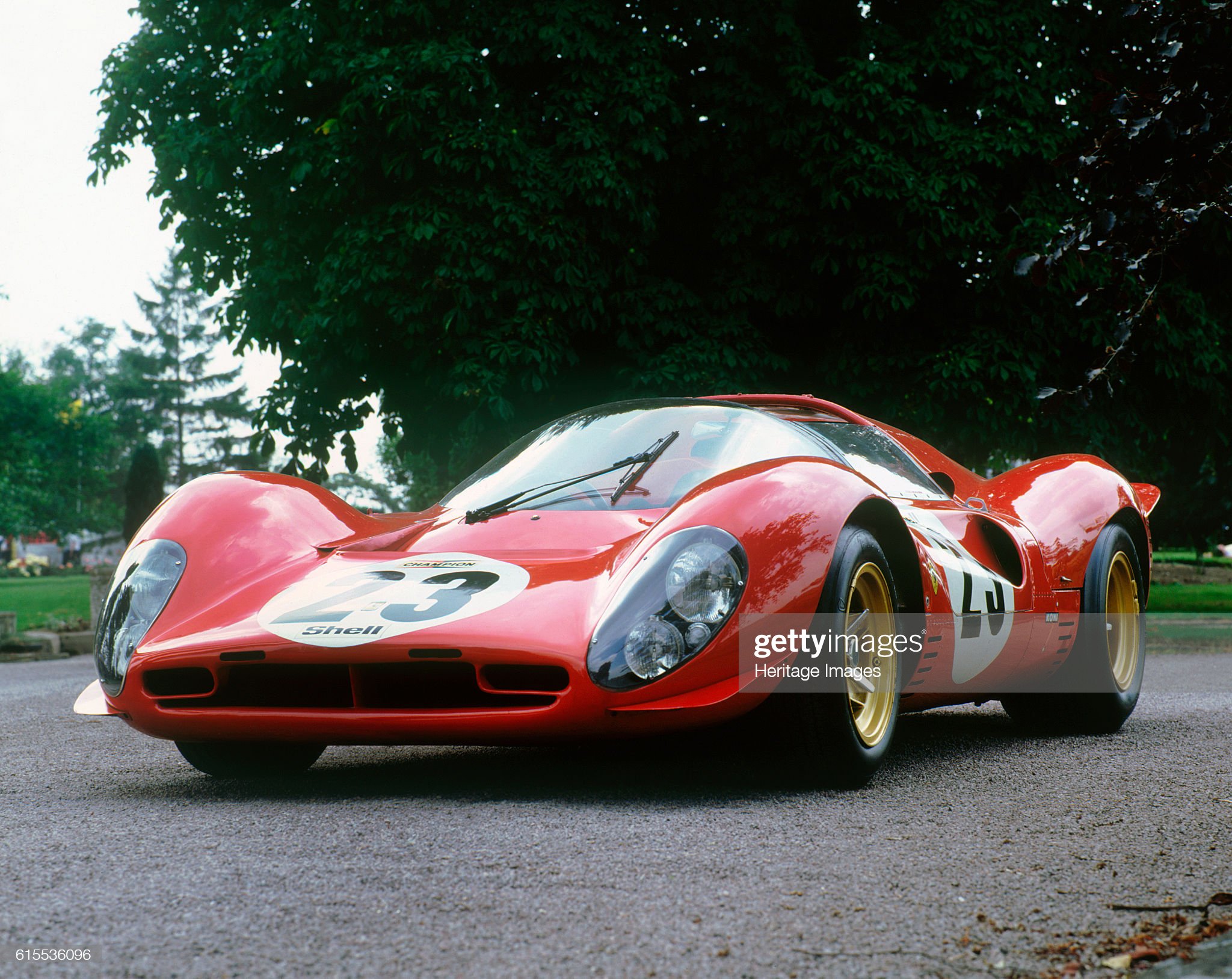 Ferrari 330 P4. Artist Unknown. News Photo