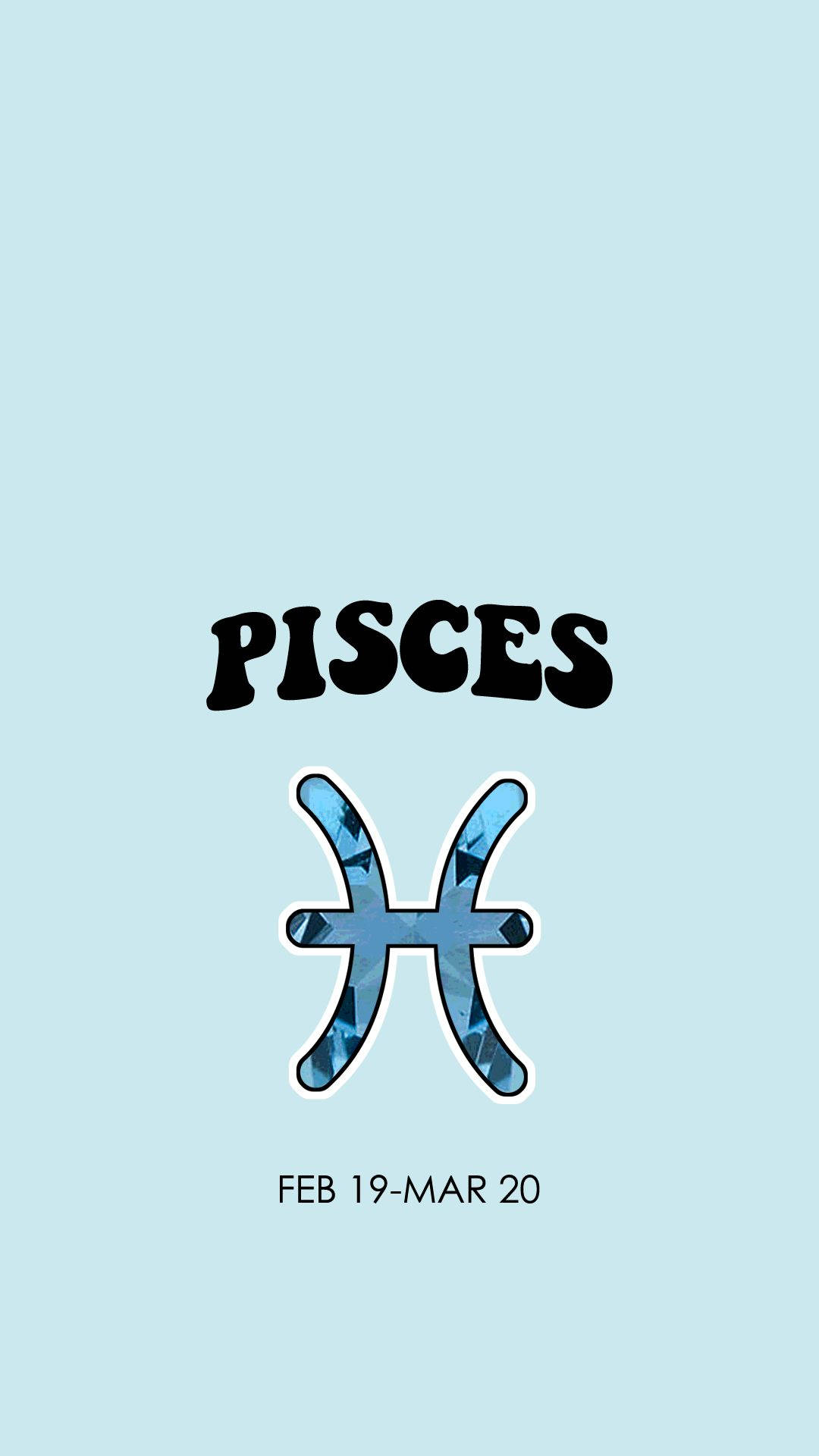 Download Sky Blue Pisces Zodiac Dates Wallpaper