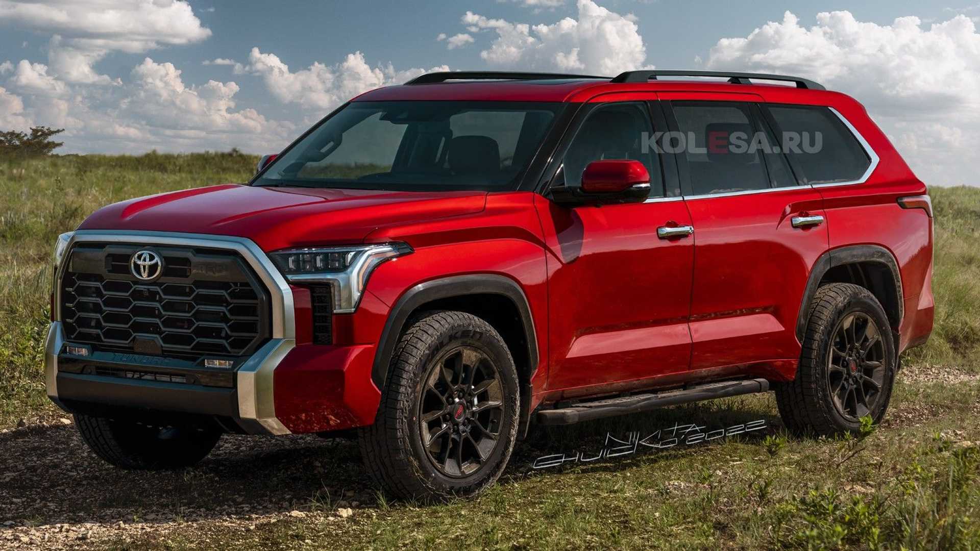 2023 Toyota Sequoia Speculatively Rendered Ahead Of January 25 Reveal