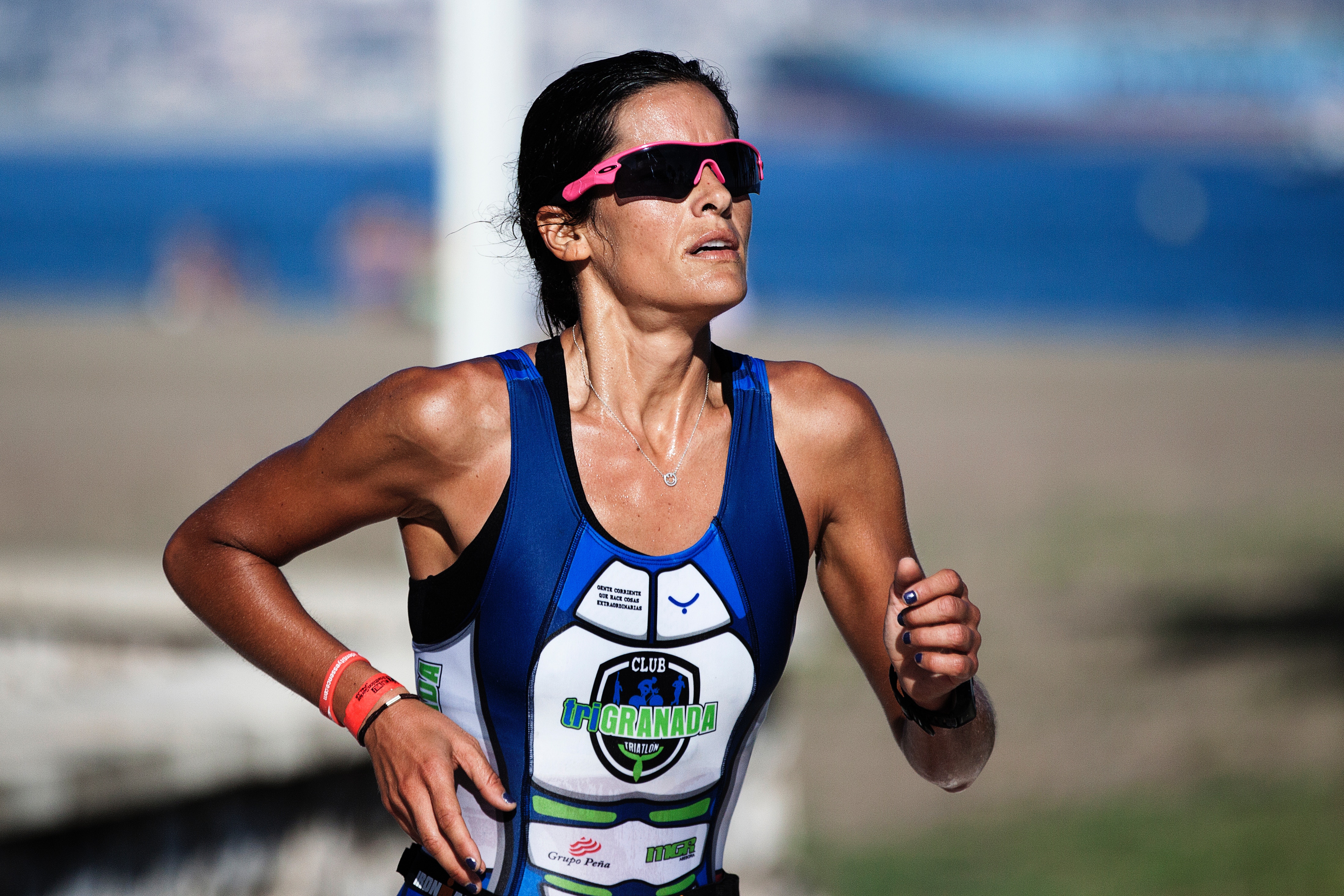 athlete, running, mountains, bw 4k Gallery HD Wallpaper