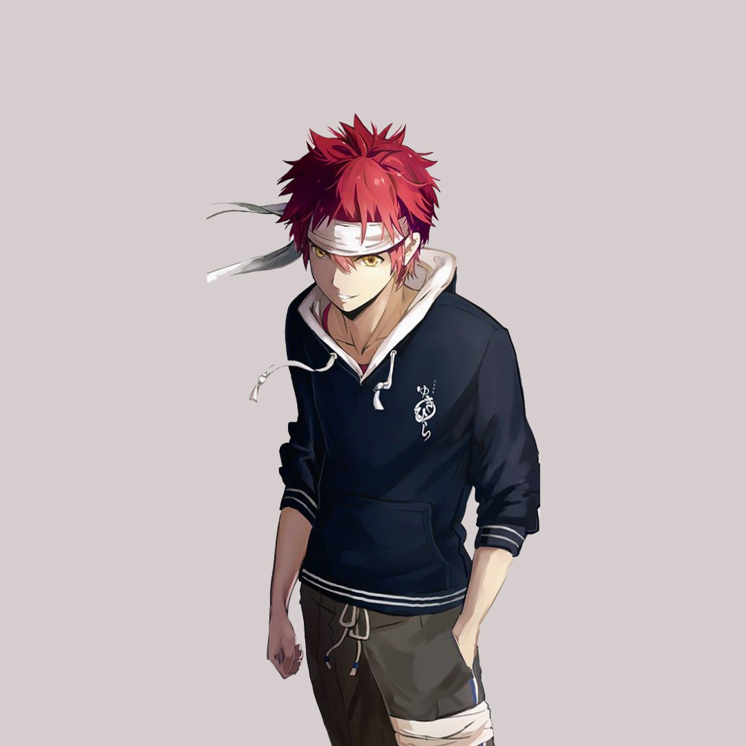 Download wallpaper 1080x1920 minimal, anime boy, sōma yukihira, shokugeki no soma, 1080p wallpaper, samsung galaxy s4, s5, note, sony xperia z, z1, z2, z3, htc one, lenovo vibe, google pixel 2, oneplus