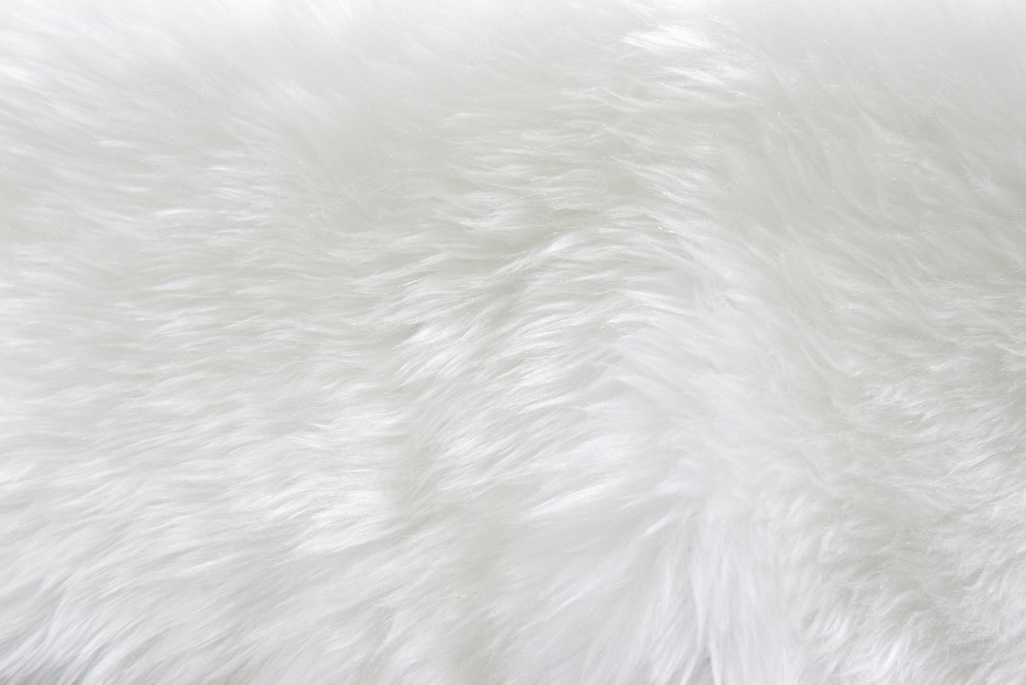 Premium Photo  White fluffy fur fabric wool texture background