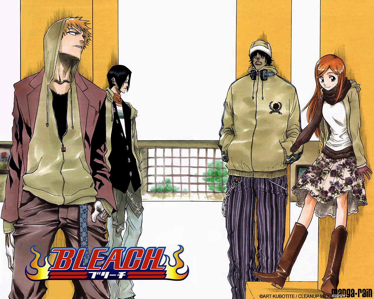bleach inoue orihime ishida uryuu kurosaki ichigo male yasutora sado. konachan.com.com Anime Wallpaper