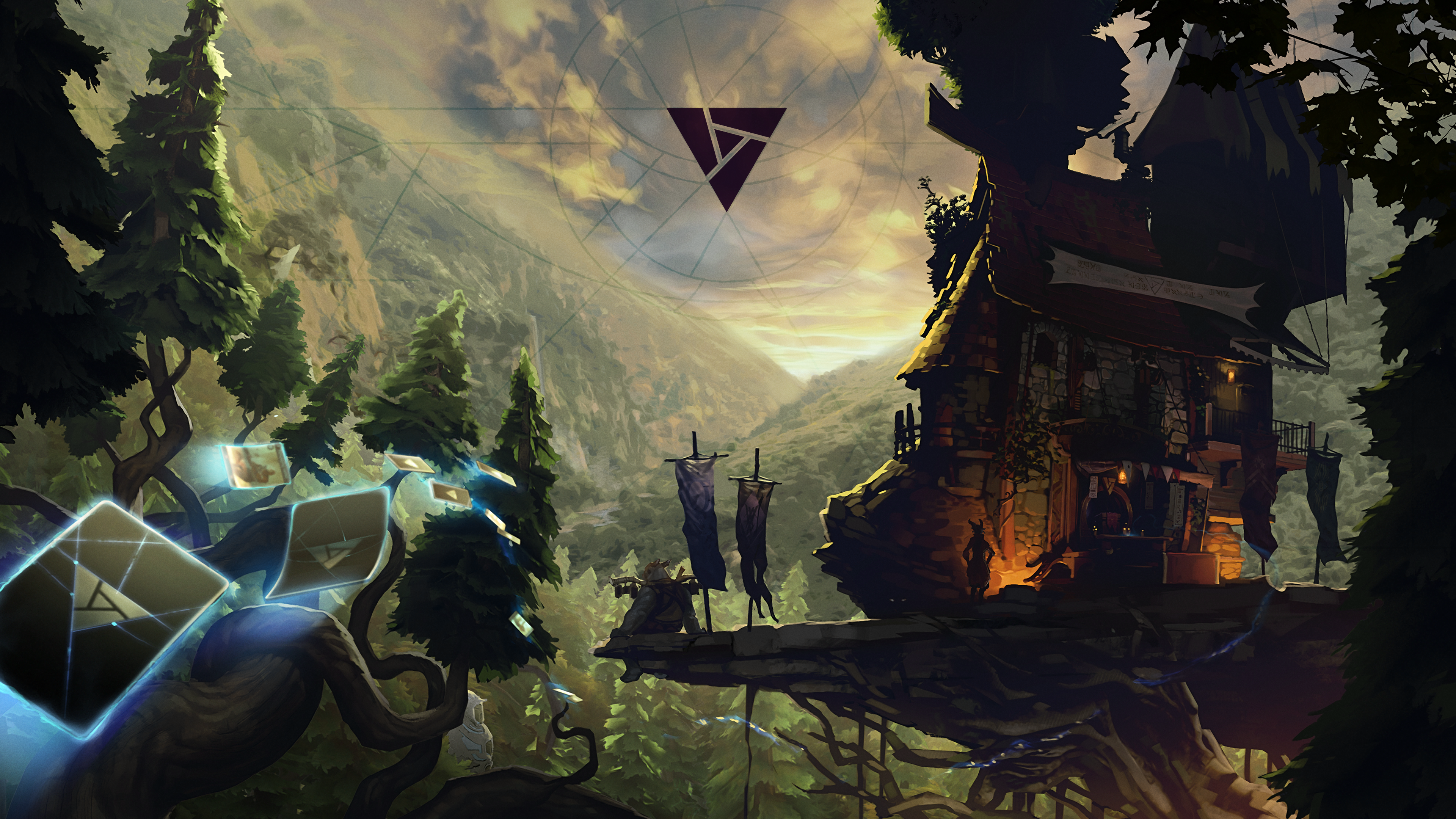 The original press release main menu background in 4k