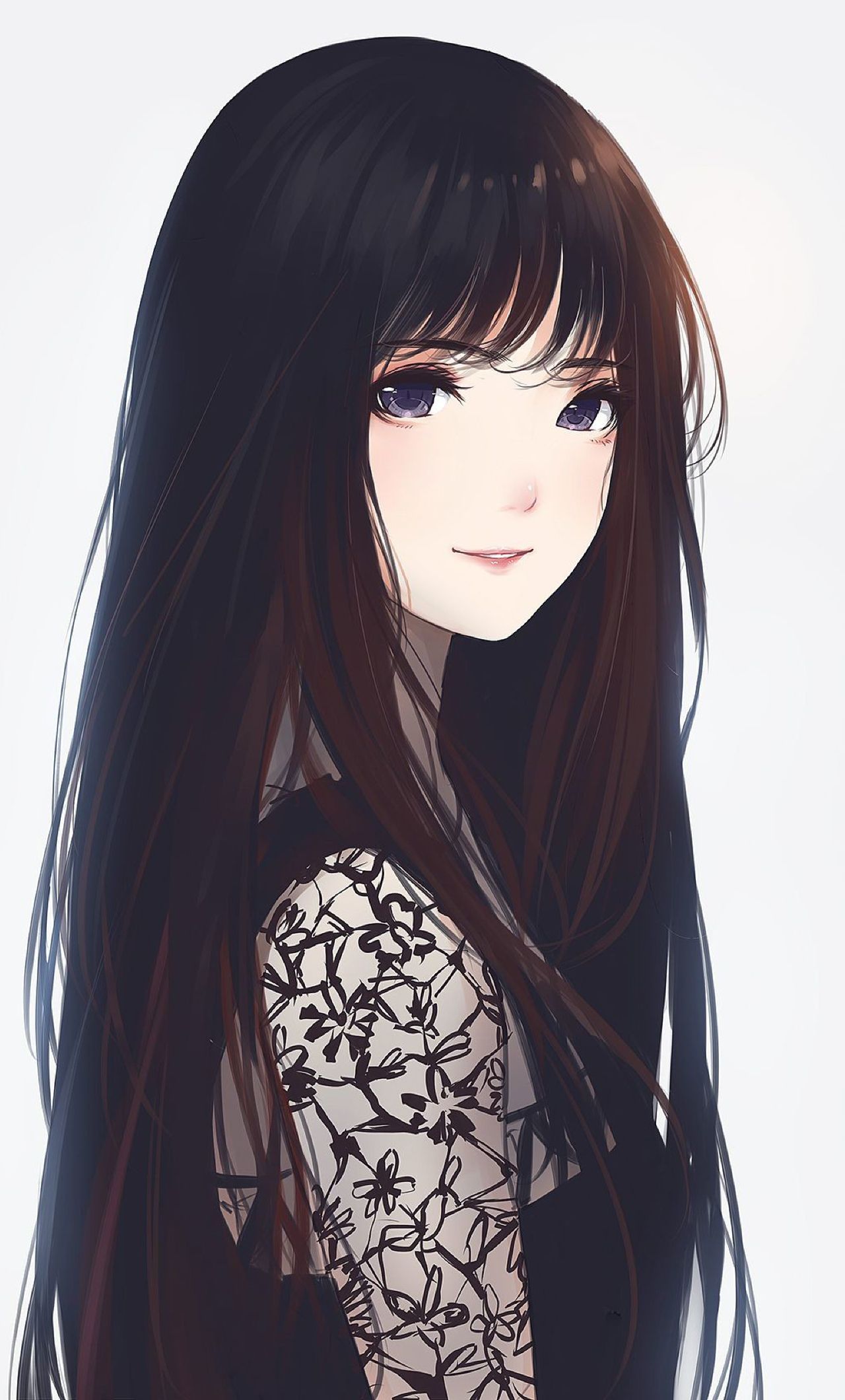 Cute Anime Girl iPhone Wallpaper Free Cute Anime Girl iPhone Background