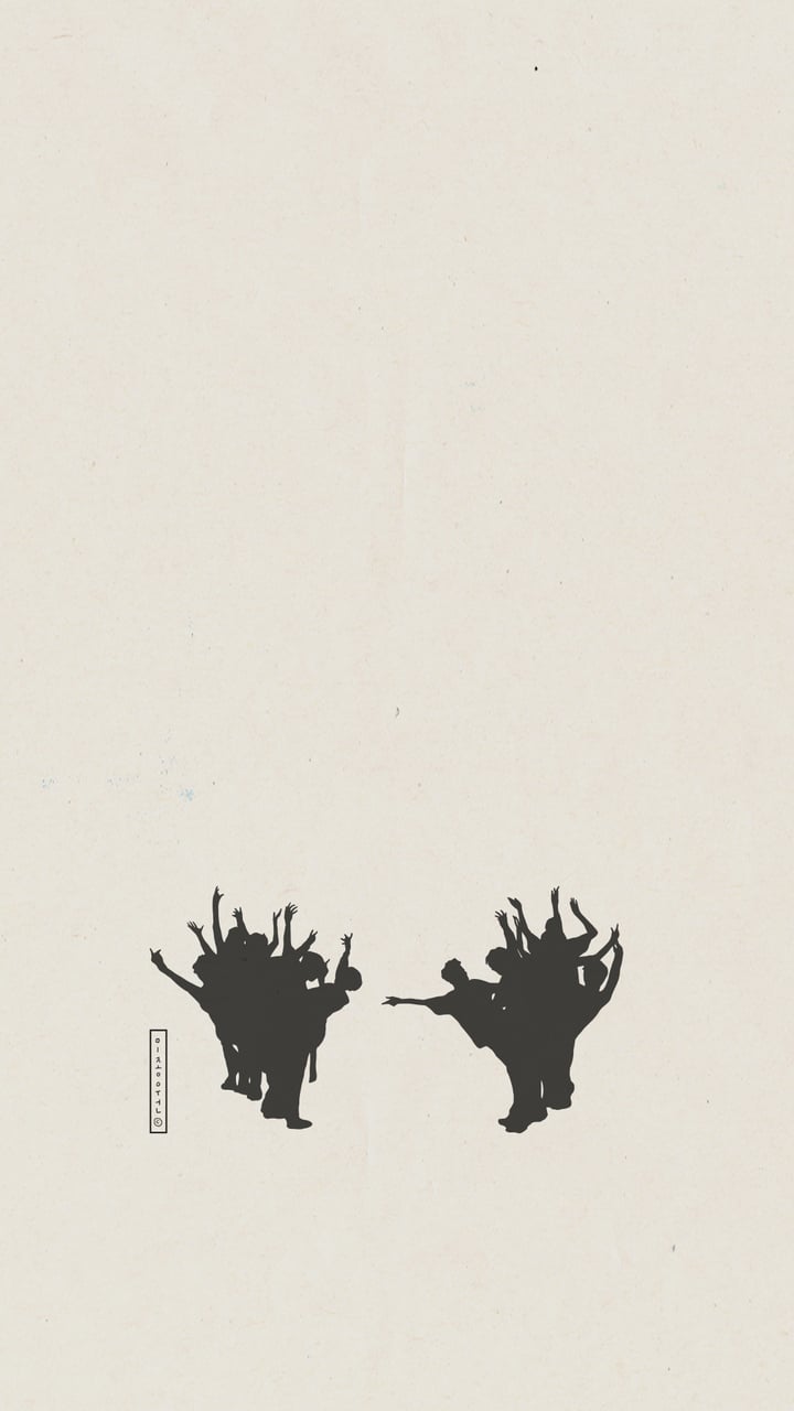EXO Wolf silhouette. cr: ggaeal.tumblr.com