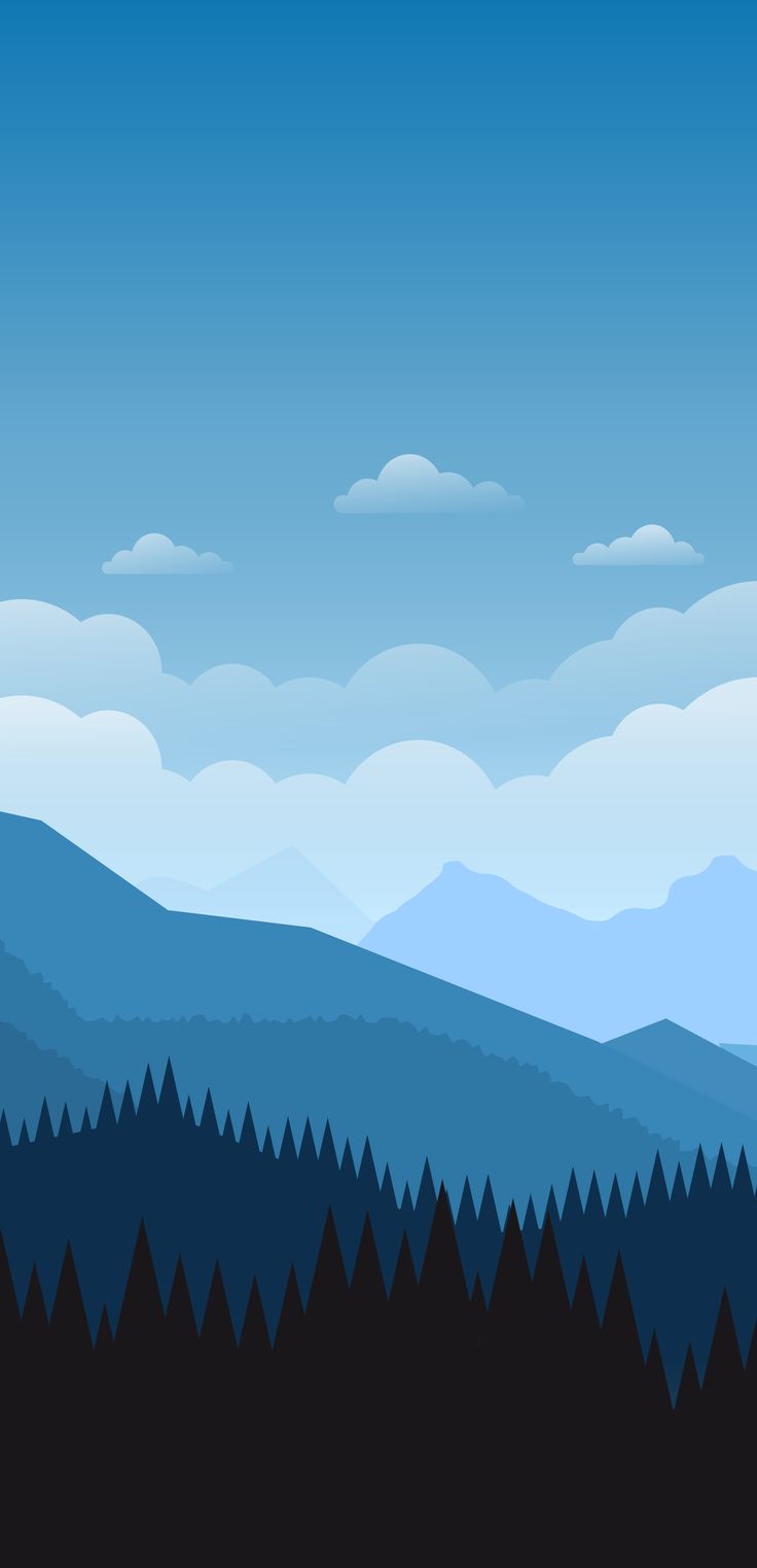 Blue mountainous scenery. iPhone wallpaper mountains, Background phone wallpaper, Cool wallpaper for phones