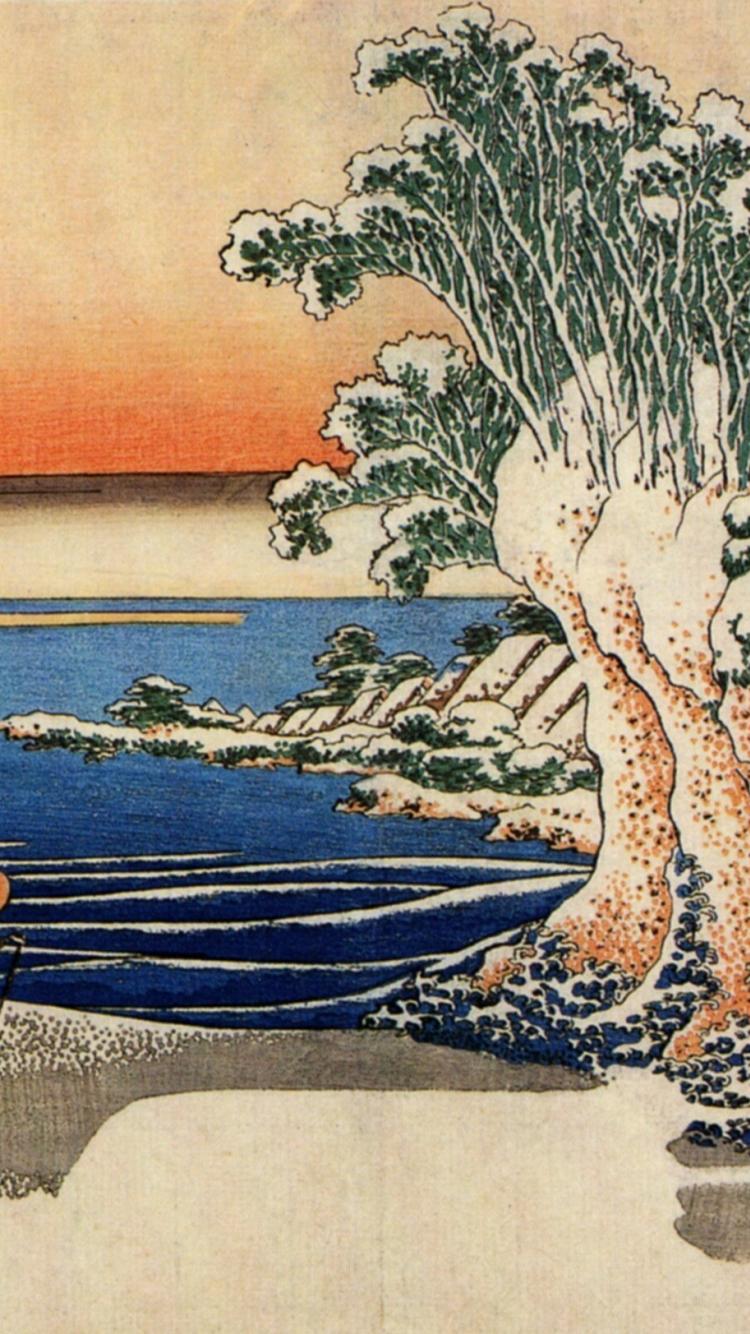 Hokusai iPhone Wallpaper & Background Beautiful Best Available For Download Hokusai iPhone Photo Free On Zicxa.com Image