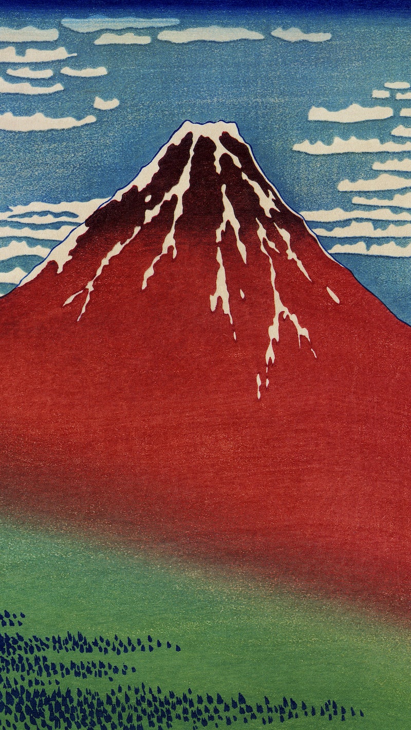 Hokusai iPhone wallpaper, mobile background,. Premium Photo Illustration