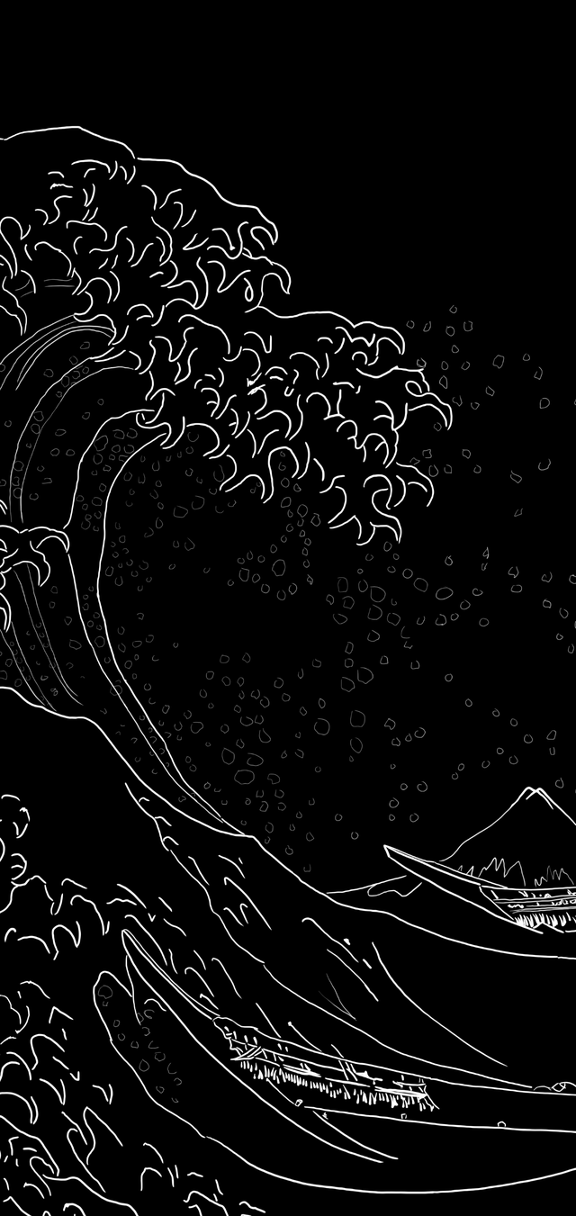 Great Wave Off Kanagawa Amoled (1440x3040)
